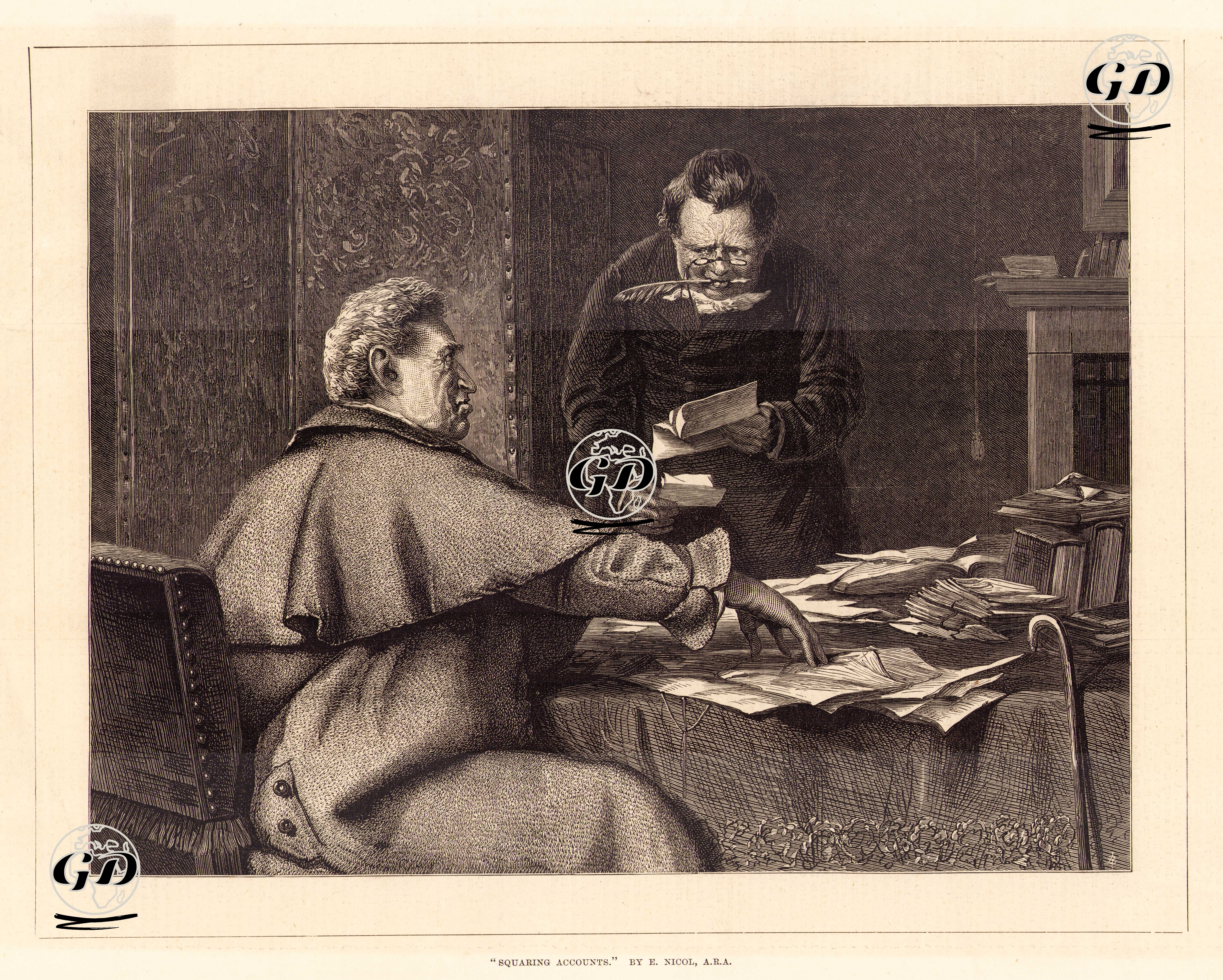 Alacak Ve Borcun Kapatılması - Erskine Nicol (1825-1904) - 1876