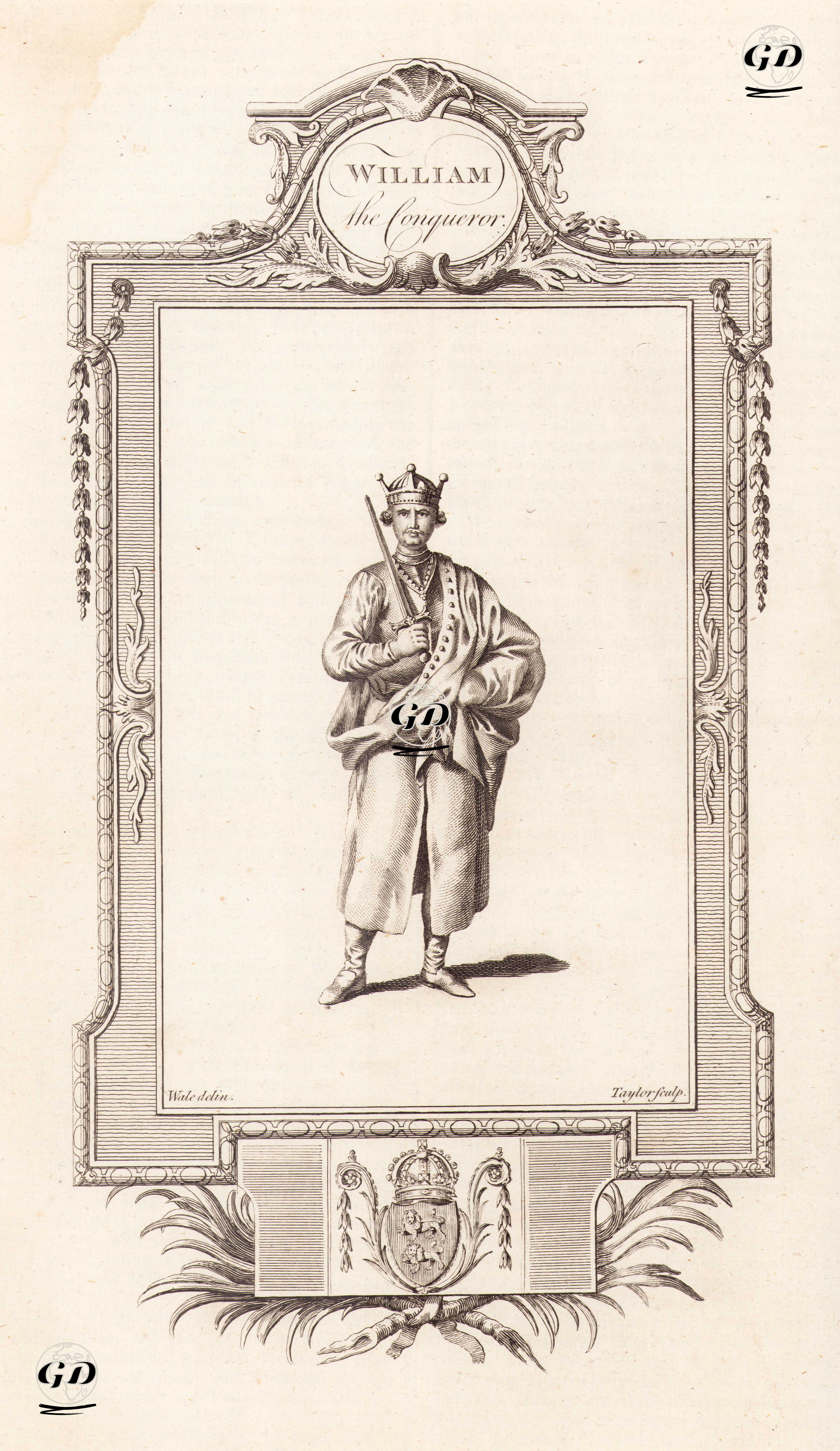 İngiltere Kralı I.William (Conqueror-Fatih) - Samuel Wale (1721-1786) - 1780