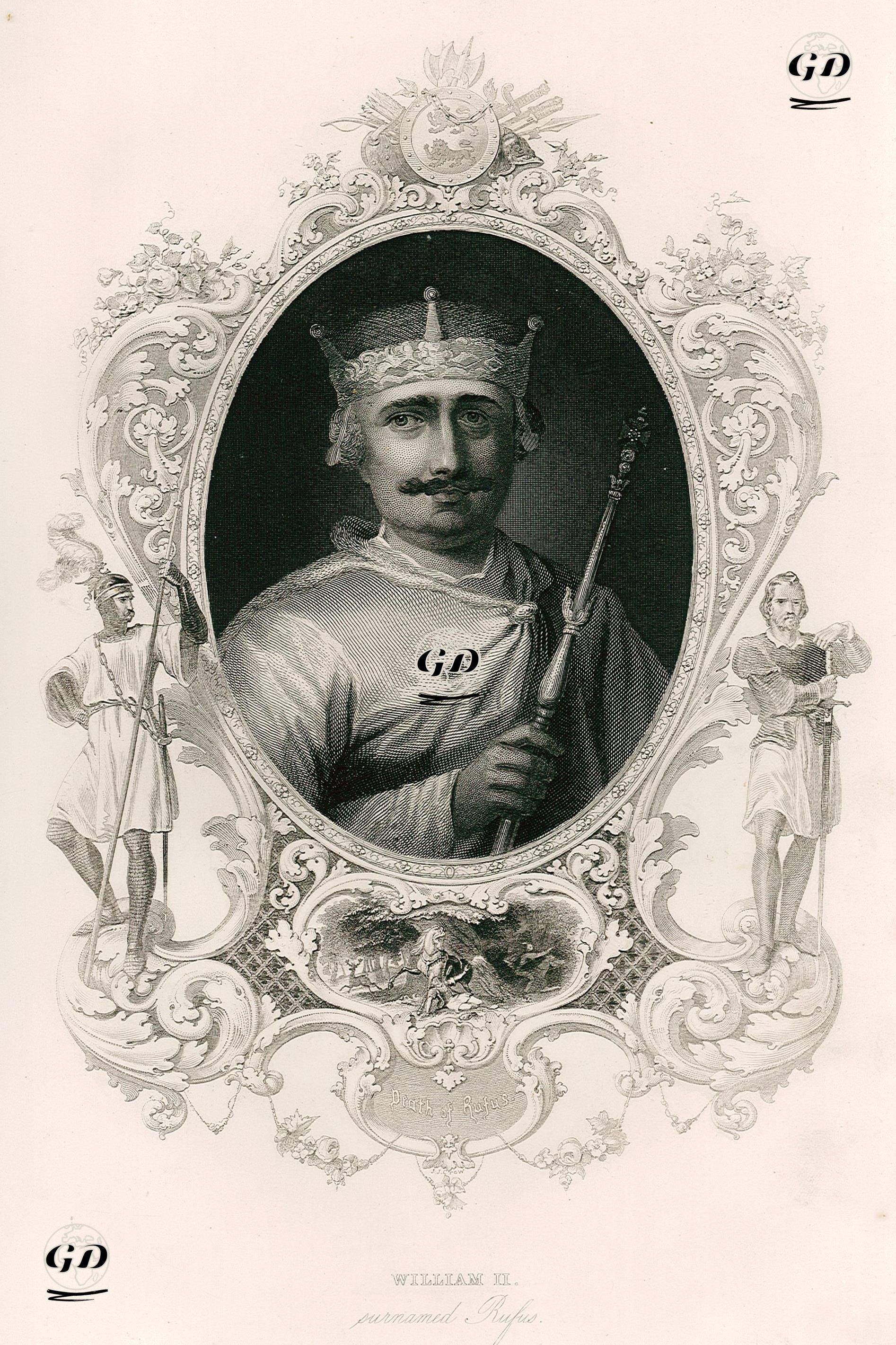 İngiltere Kralı II.William Rufus (Kırmızı William) -  - 1859