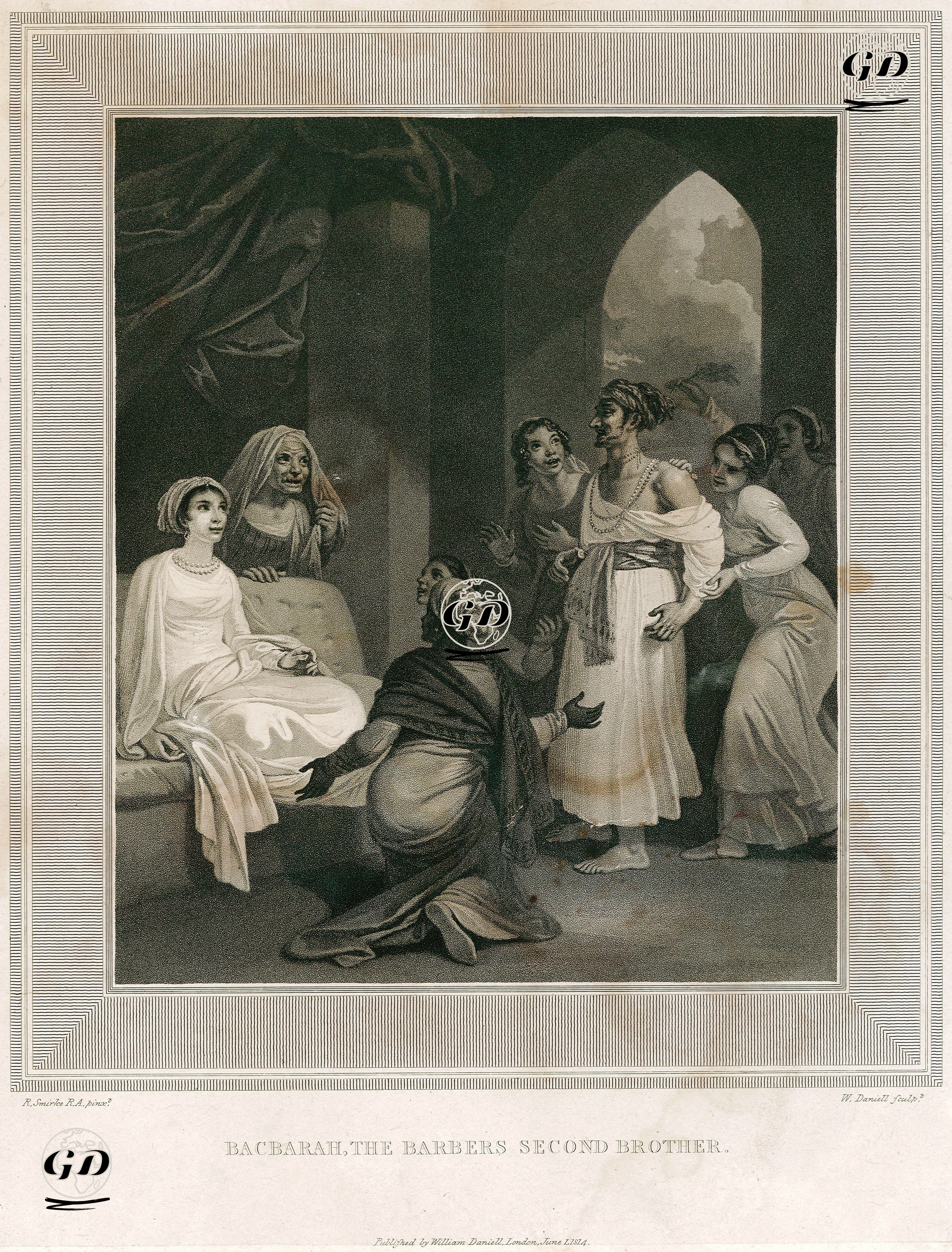 Berberin İkinci Kardeşi Bacbarah - Robert Smirke (1752-1845) - 1814