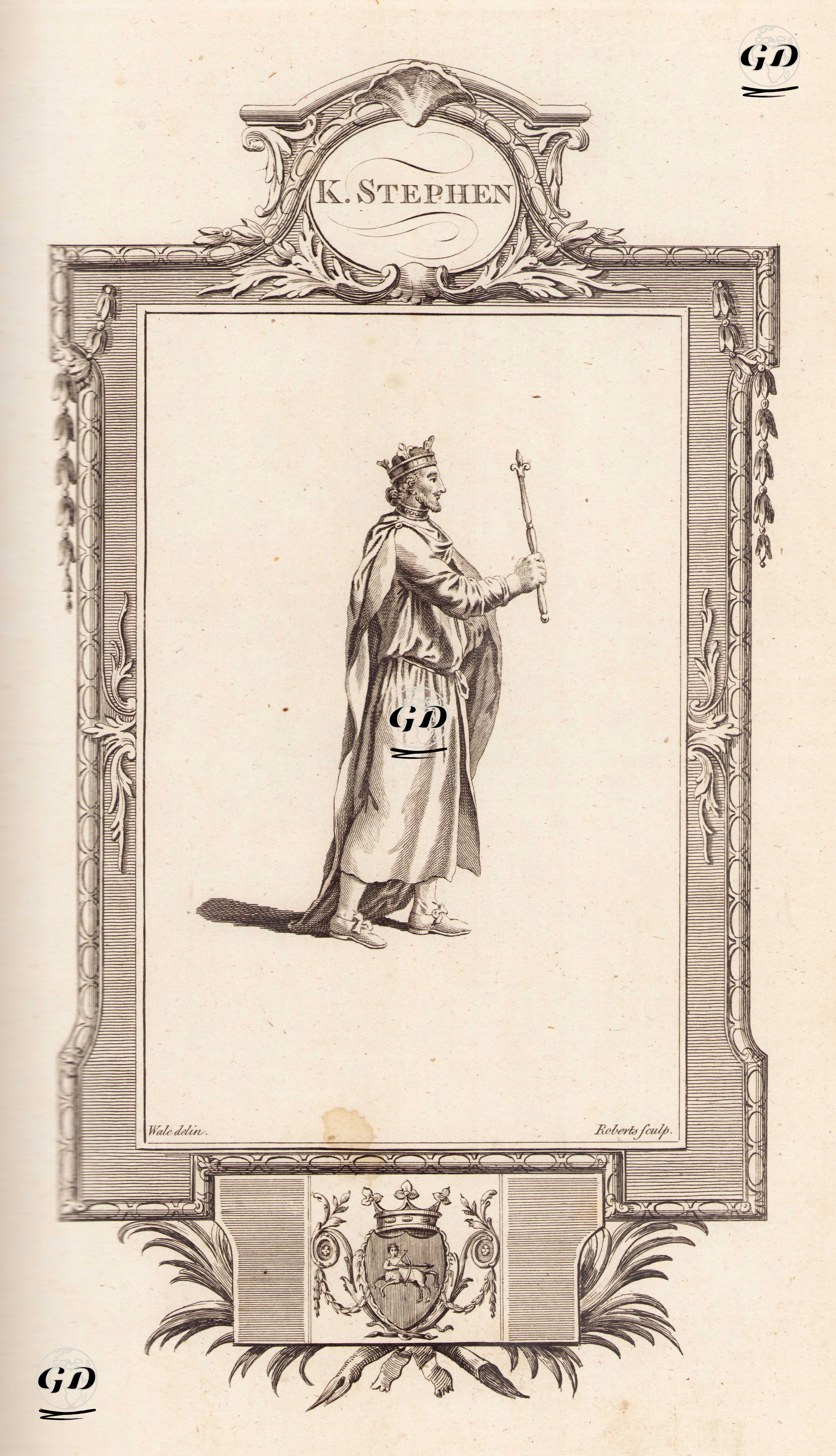 İngiltere Kralı Stephen - Samuel Wale (1721-1786) - 1780