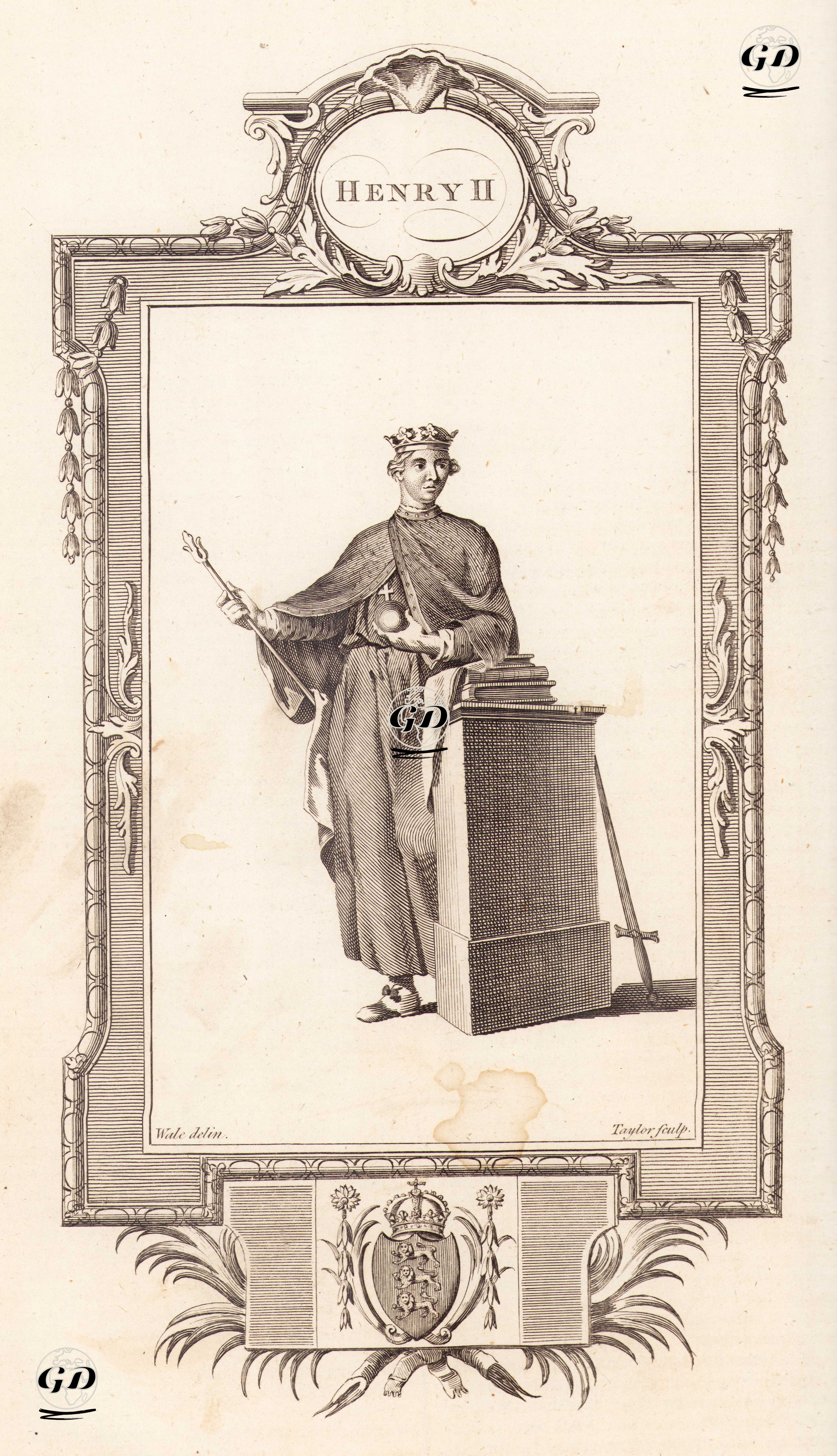 İngiltere Kralı II.Henry - Samuel Wale (1721-1786) - 1780