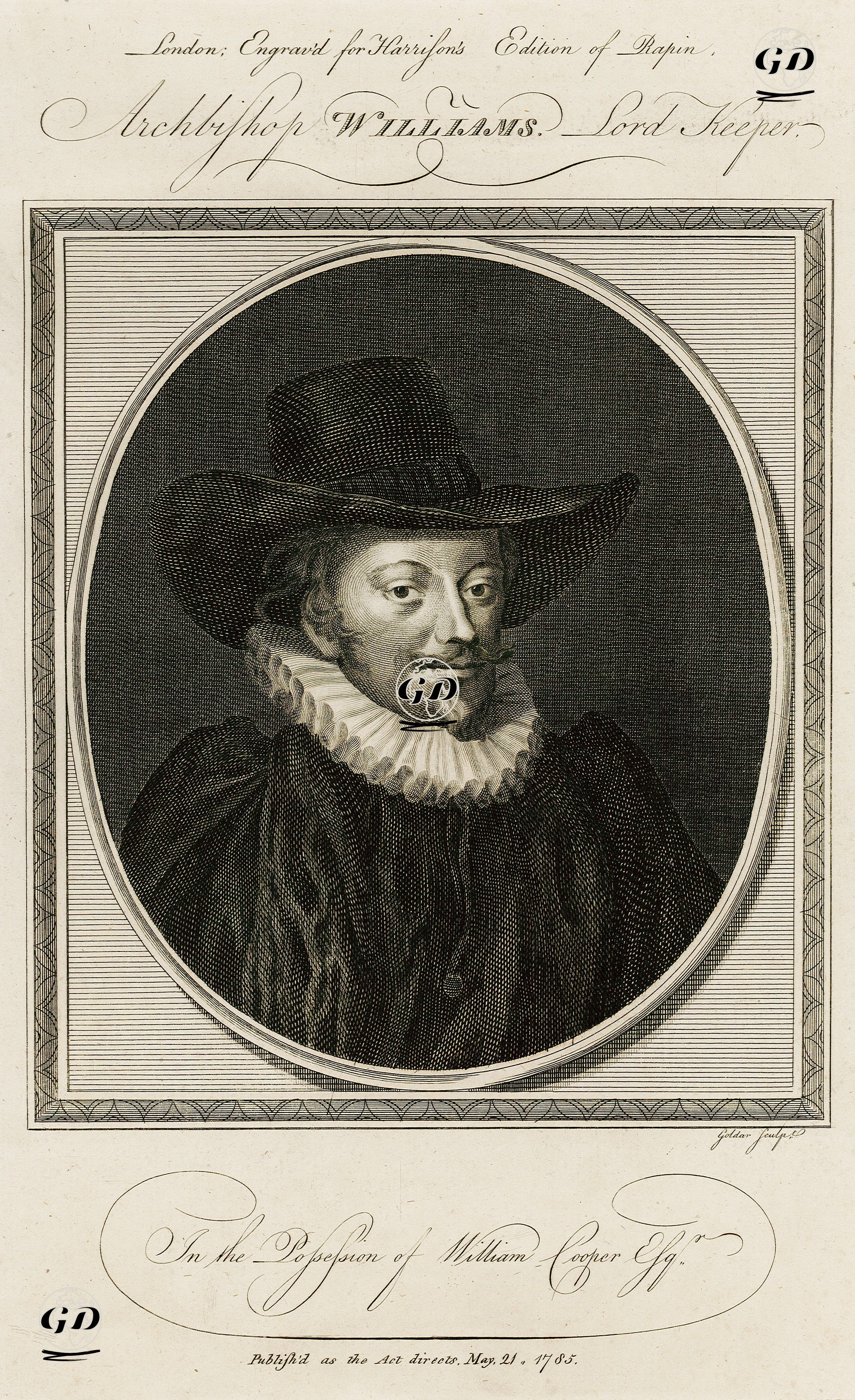 York Başpiskoposu John Williams (Lord Keeper) -  - 1785