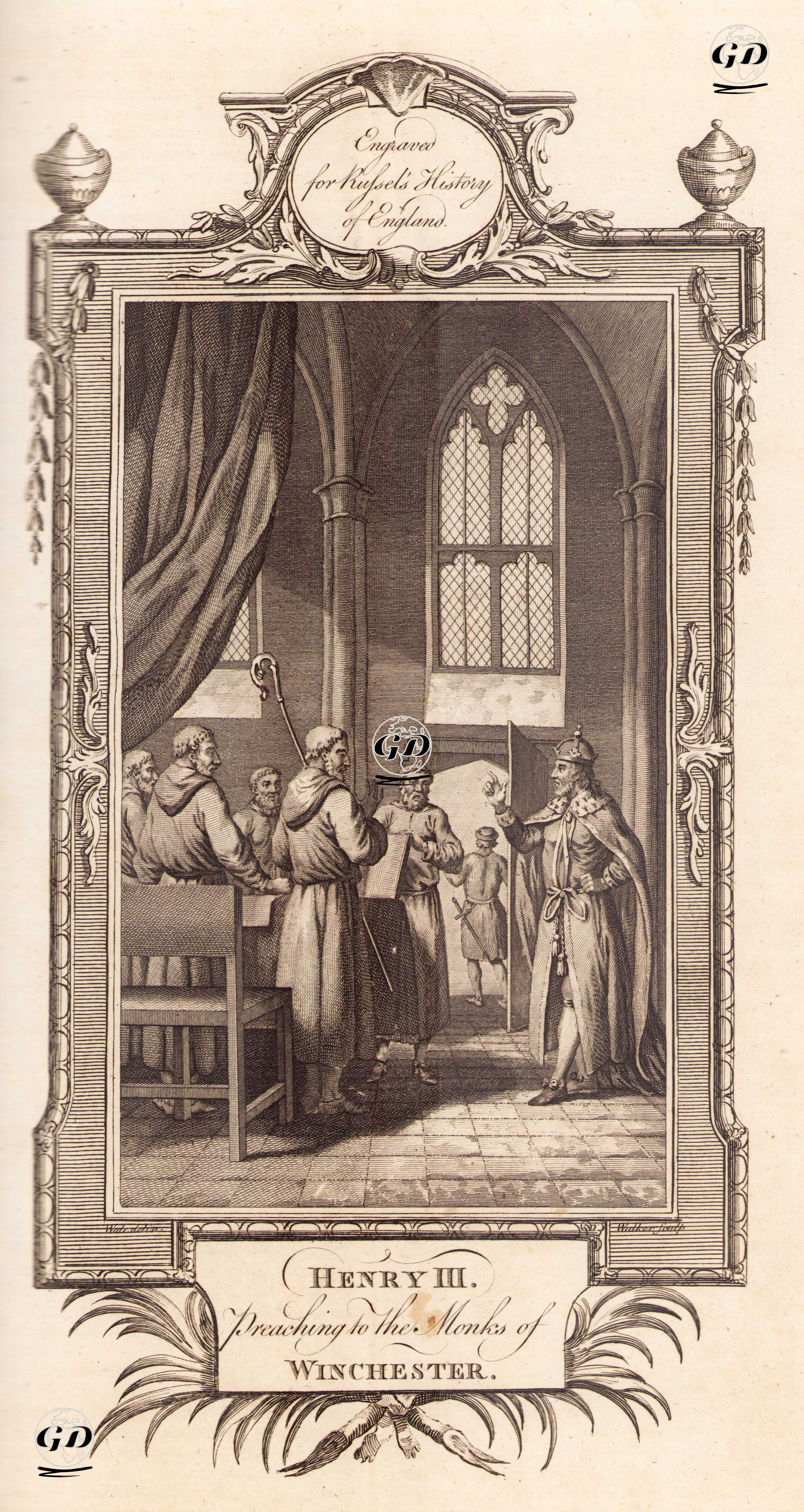 Henry III. Preaching To The Monks Of Winchester - Samuel Wale (1721-1786) - 1780