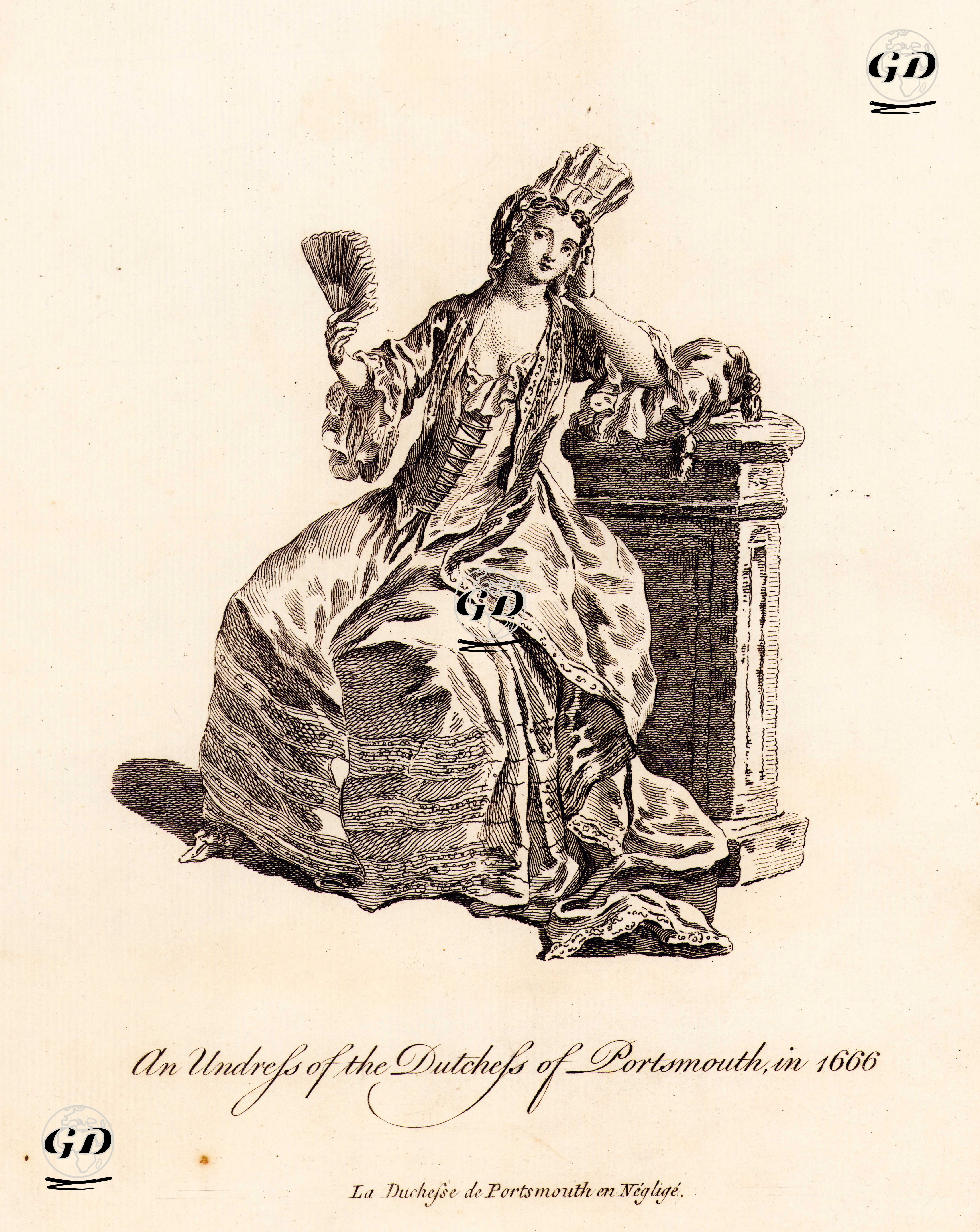 Portsmouth Düşesi Louise Renee'nin 1666 Yılındaki İç Elbisesi -  - 1757