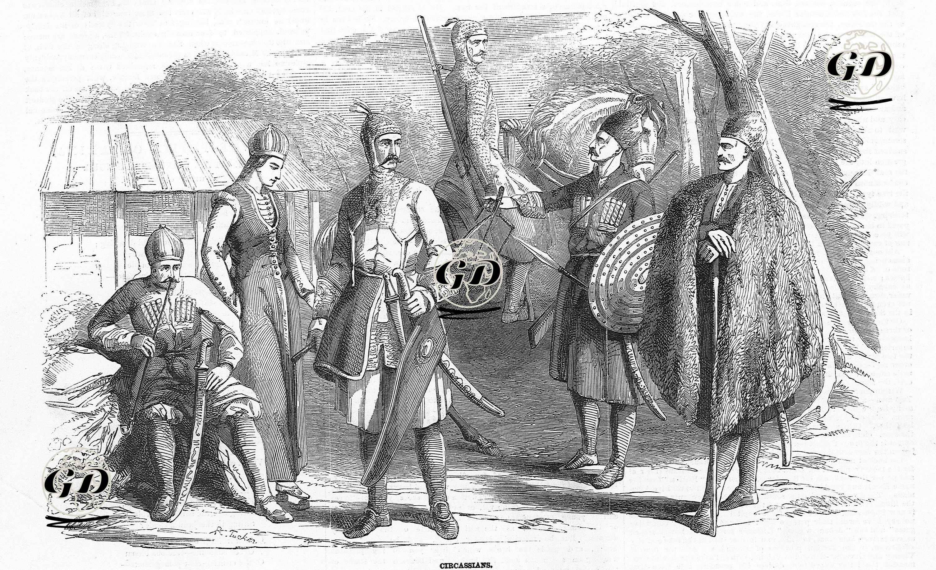 Çerkezler  -  - 1854