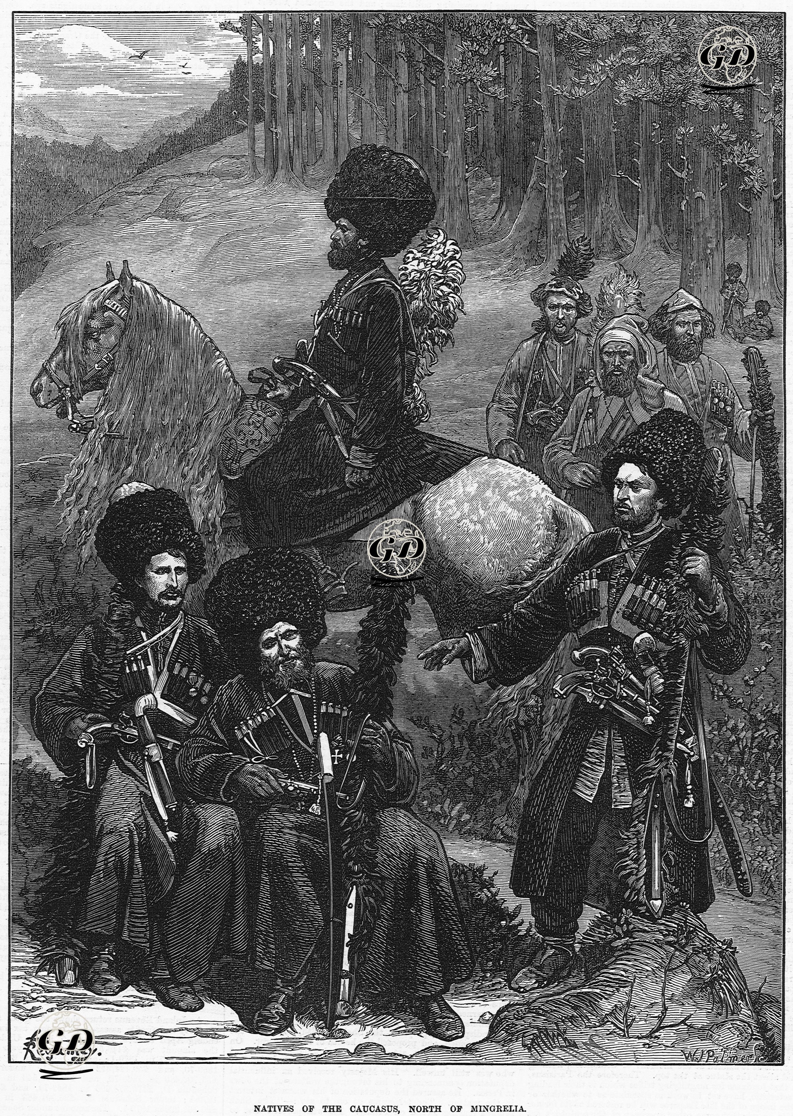 Magrelyanın (Gürcistanın Batısı) Kuzeyindeki Kafkasyalılar  -  - 1873