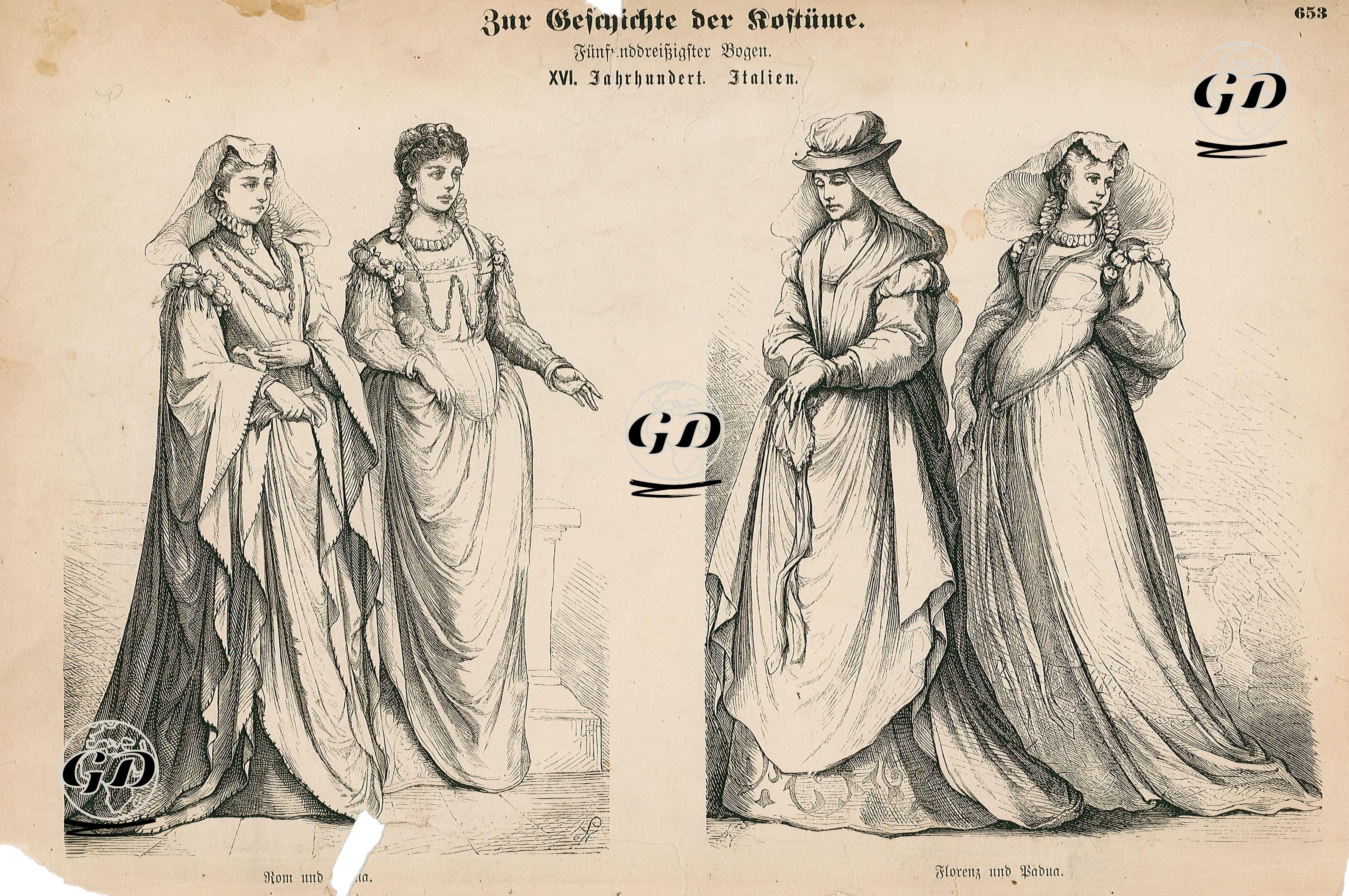 Sixteenth Century ( XVI Jahrhundert) Italy(Italien)- Rome and Siena (Rom und Siena)- Florence and Padua (Florenz und Padua) -  - 1861-1890's