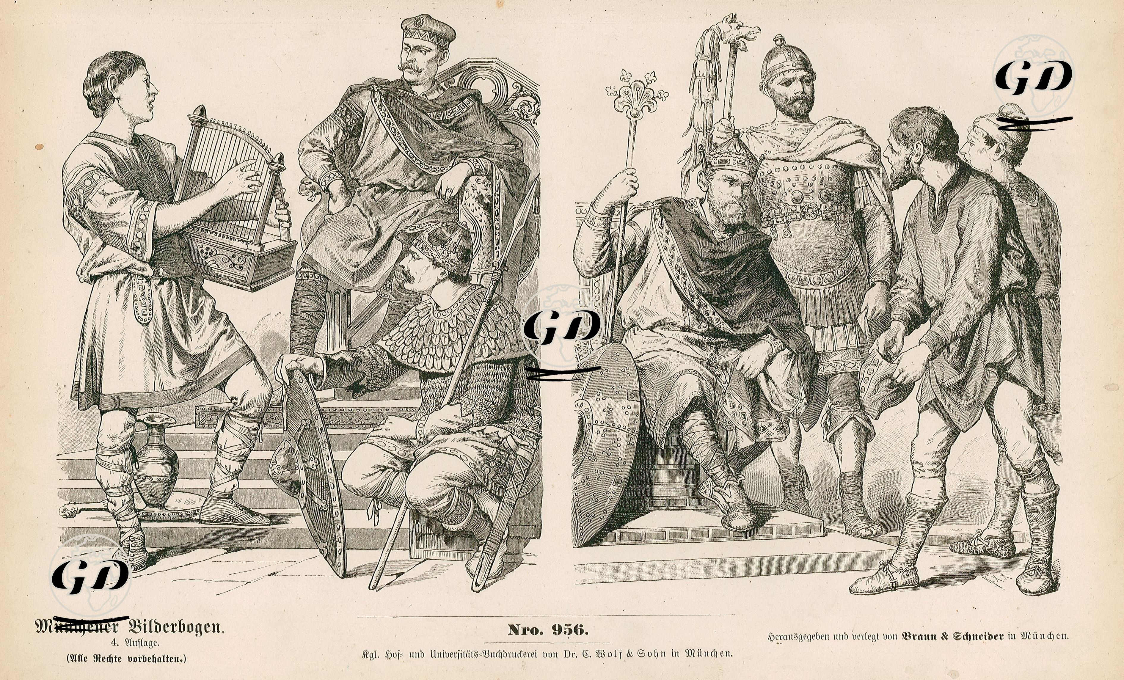 Carolingians (Karolinger) (700-800) -  - 1861-1890's