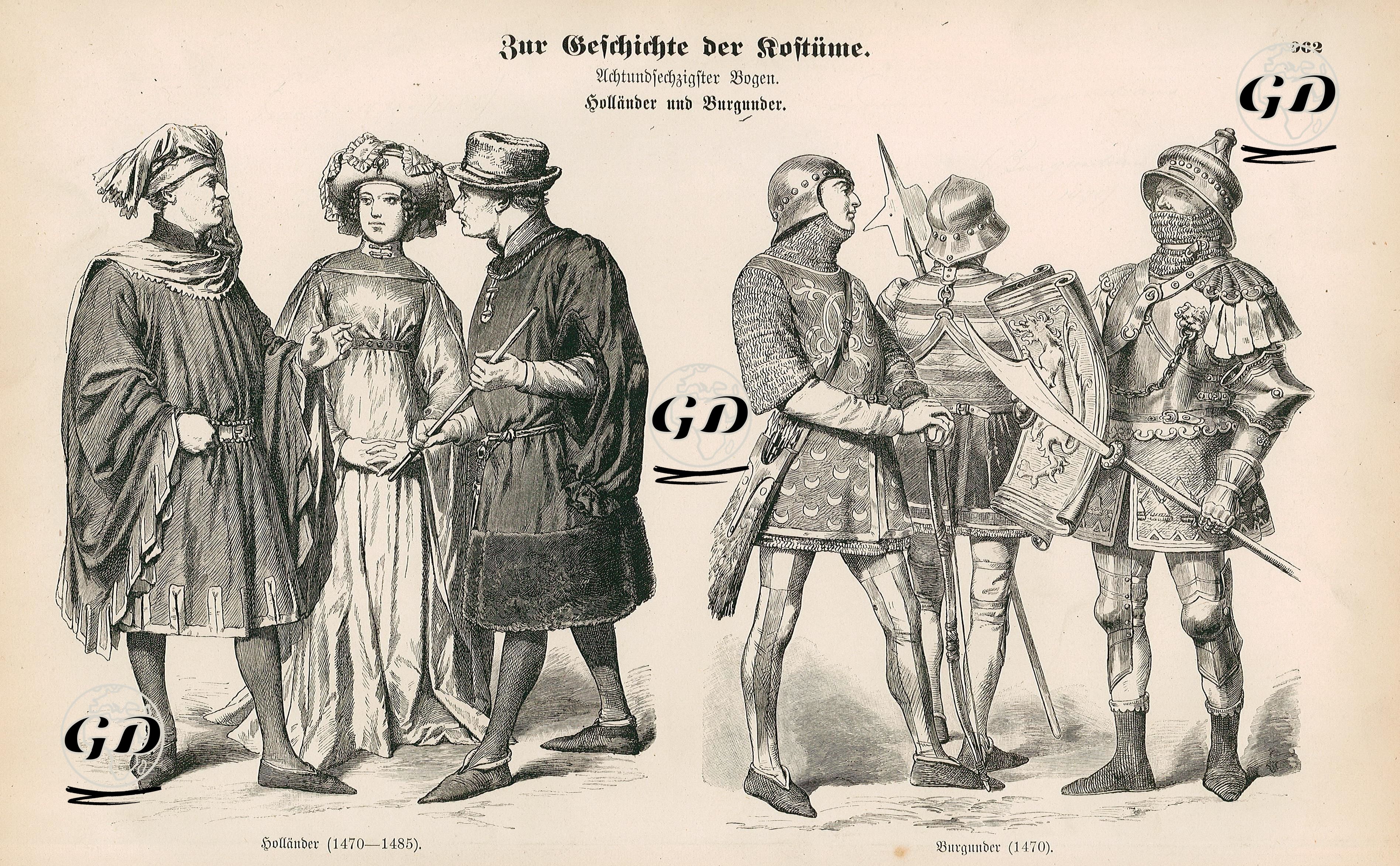 Holland and Burgundy (Hollander und Burgunder)- Hollander(1470-1485)- Burgundy (1470) -  - 1861-1890's