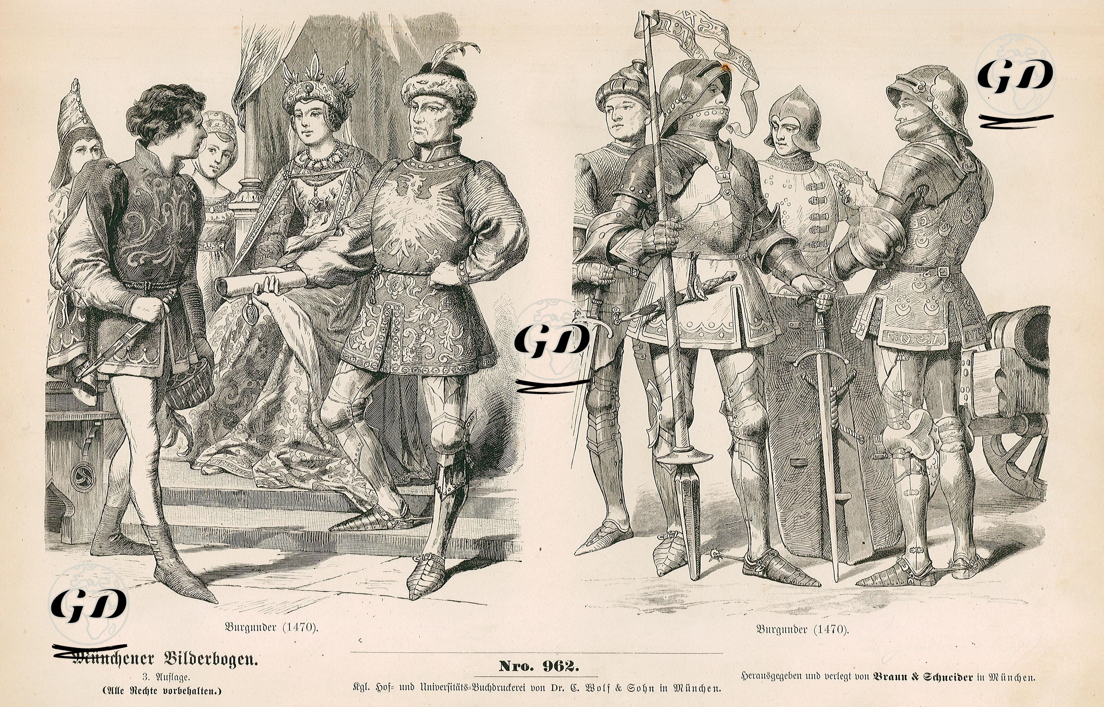 Burgundy (Burgunder) 1470 -  - 1861-1890's
