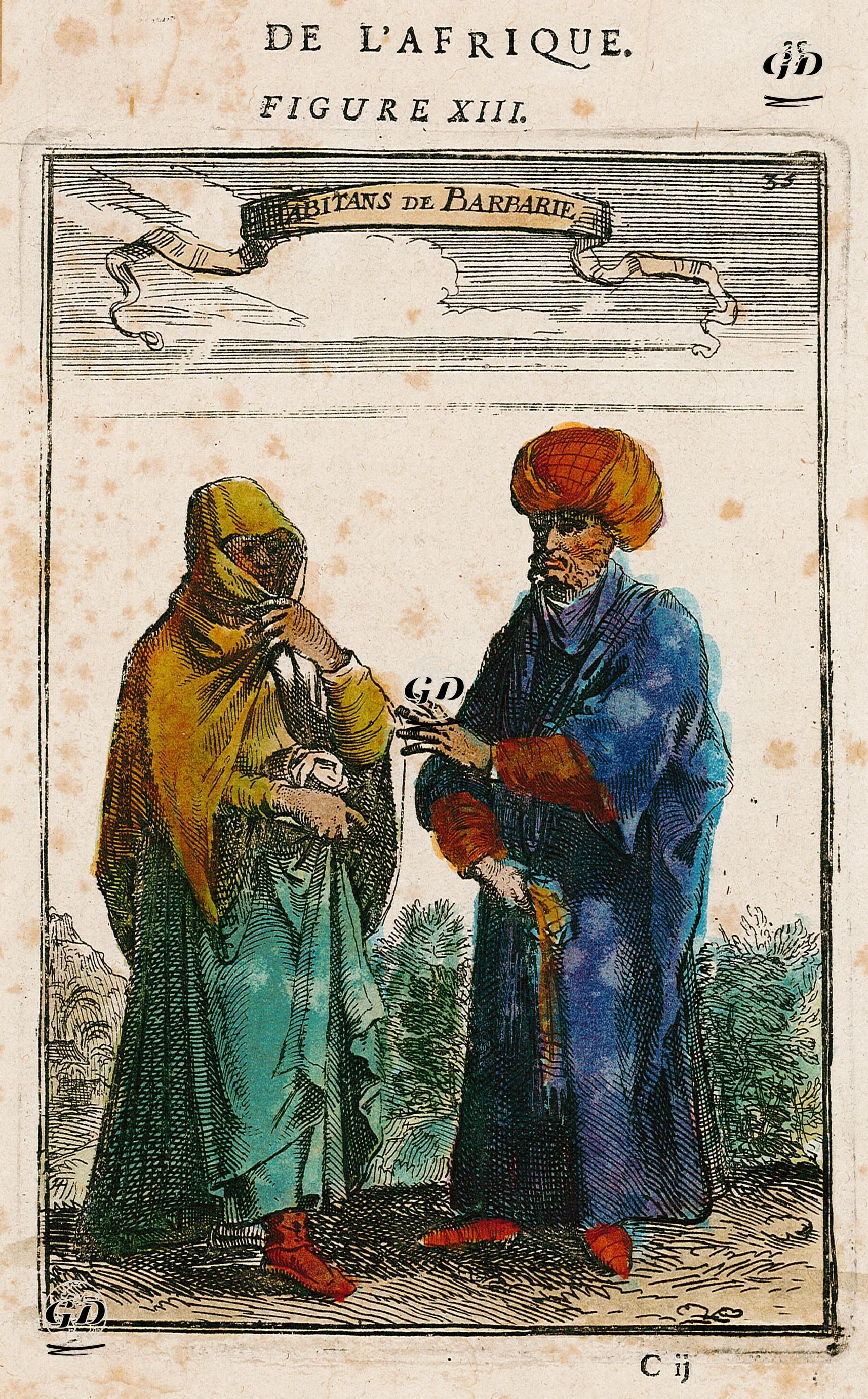 Afrika'da Yaşayanlar Ve Kıyafetleri - Alain Manesson Mallet (1630-1706) - 1683