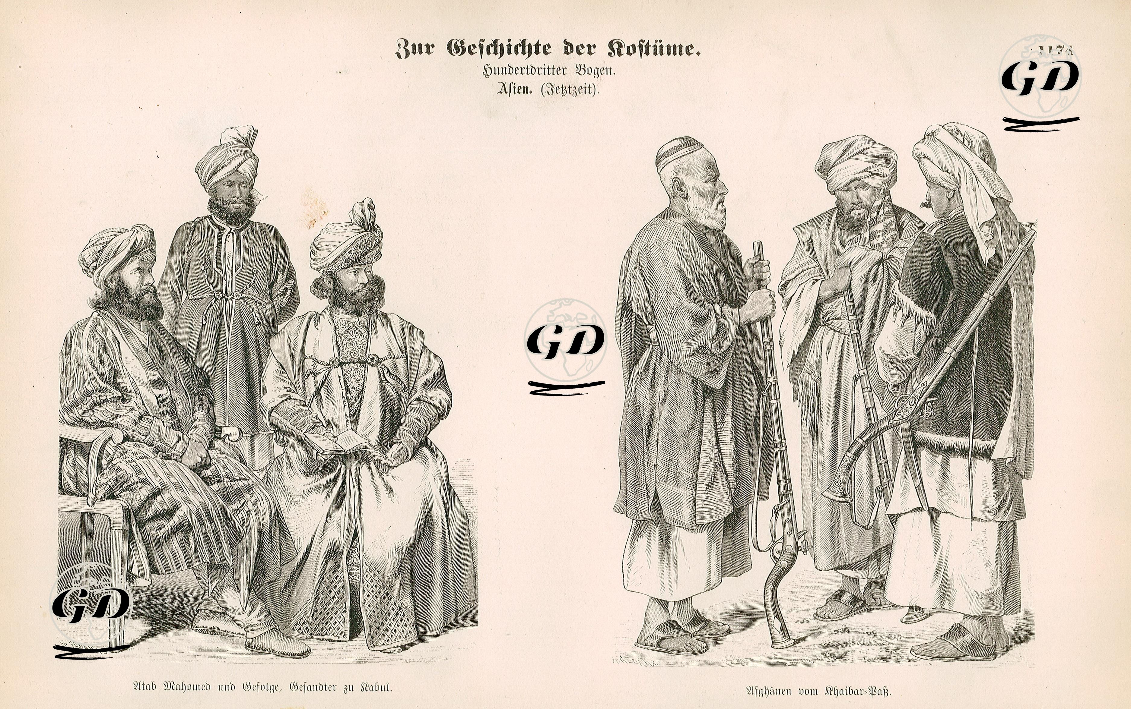 19.Yüzyılda Afganistan- Kabilde Diplomatik Temsilci Atah Mohamed ve Mahiyeti- Hayber Geçidinde Yaşayan Afganlılar -  - 1861-1890's