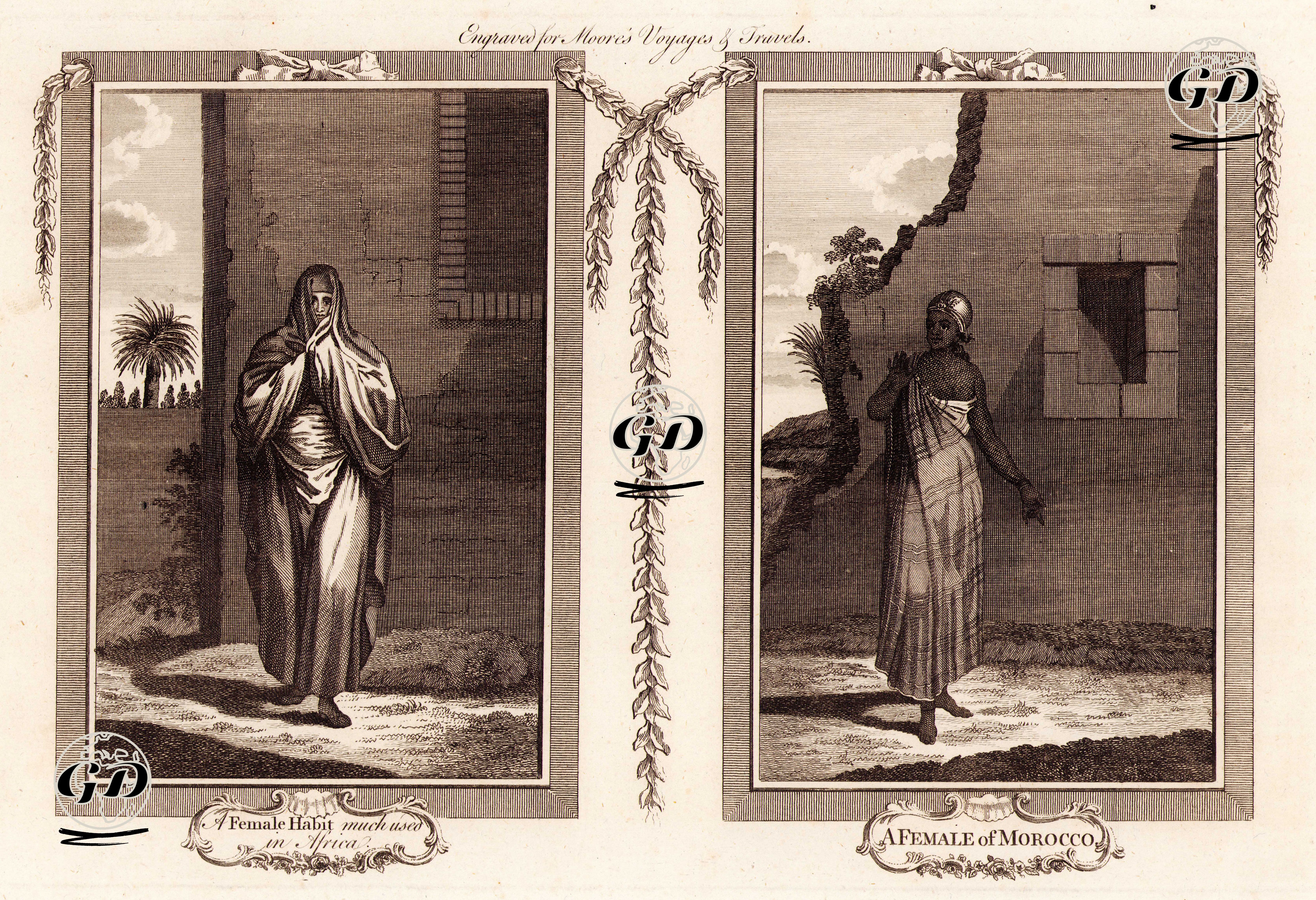A Female Habit Much Used In Africa-A Female Of Morocco -  - 1778