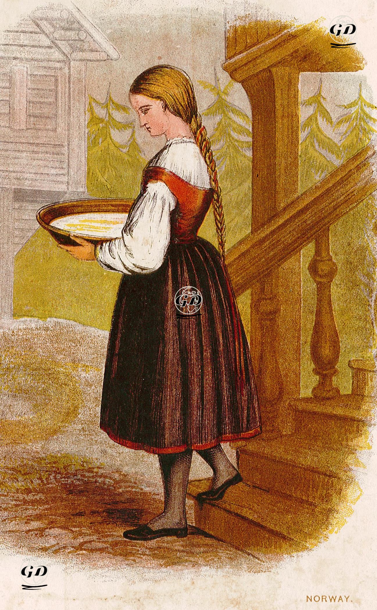 Norveçli Kadın - W.Dickes - 1900's