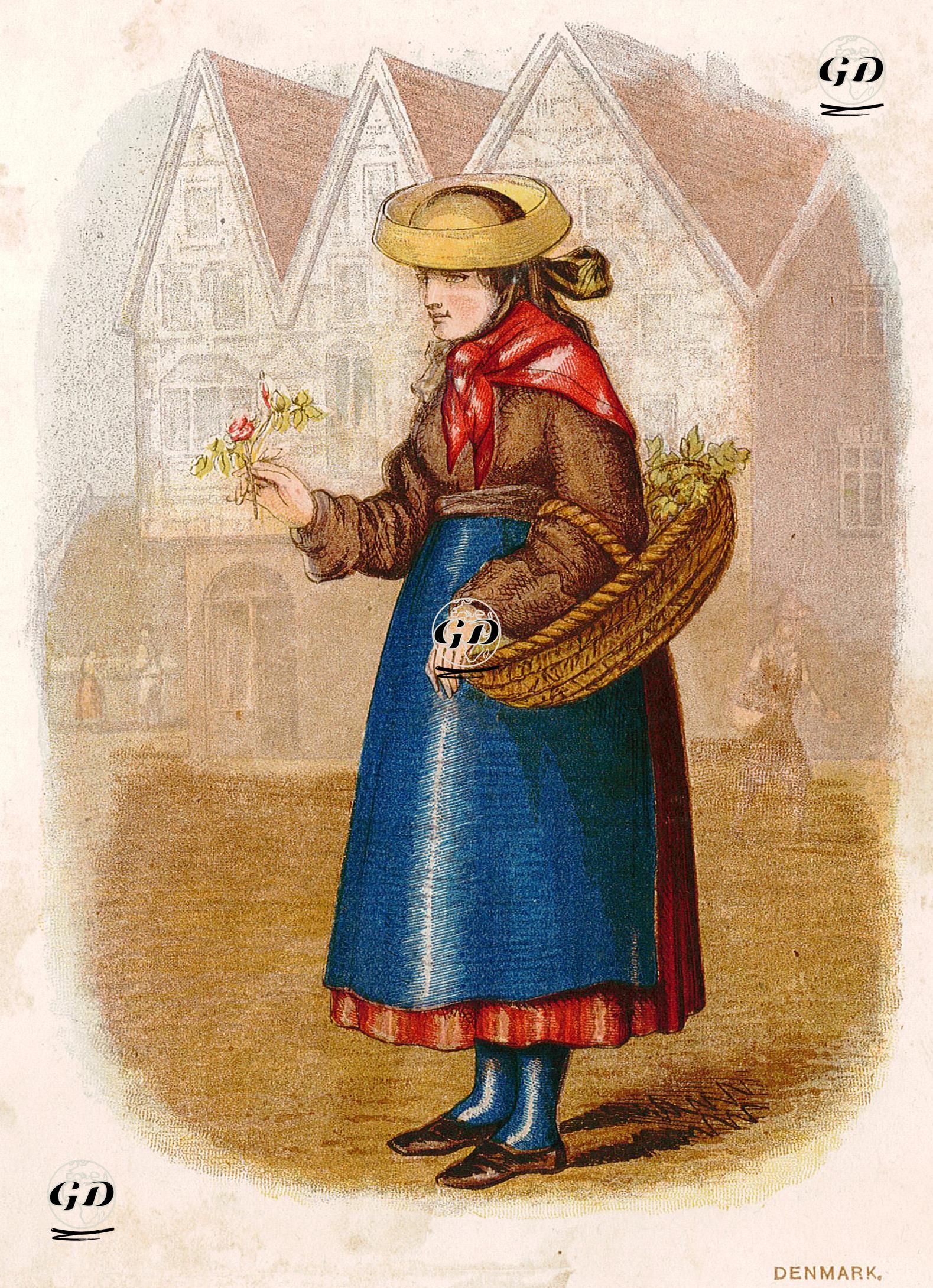 Danimarkalı Kadın - W.Dickes - 1900's