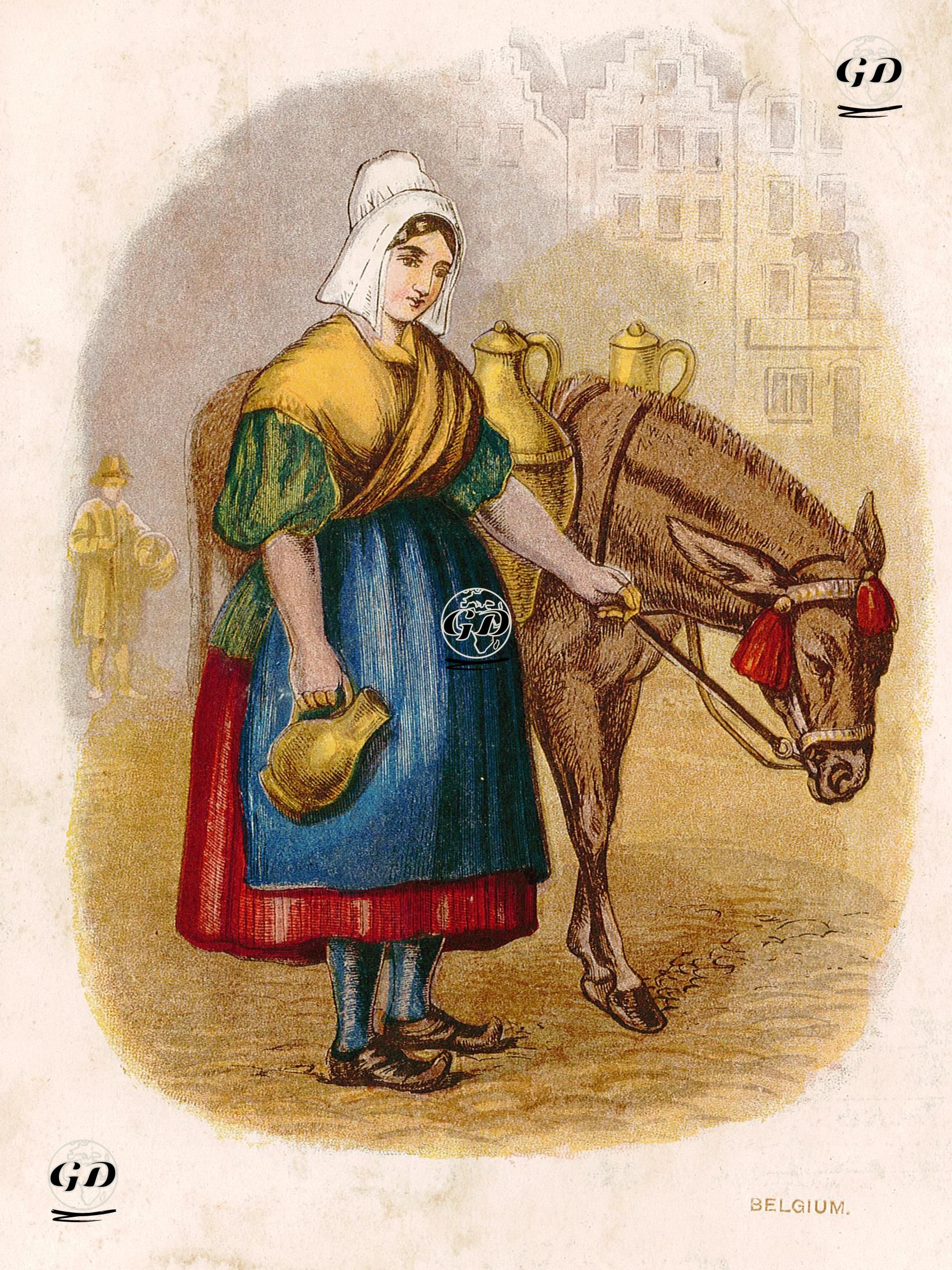 Belgian Milk-Woman - W.Dickes - 1900's