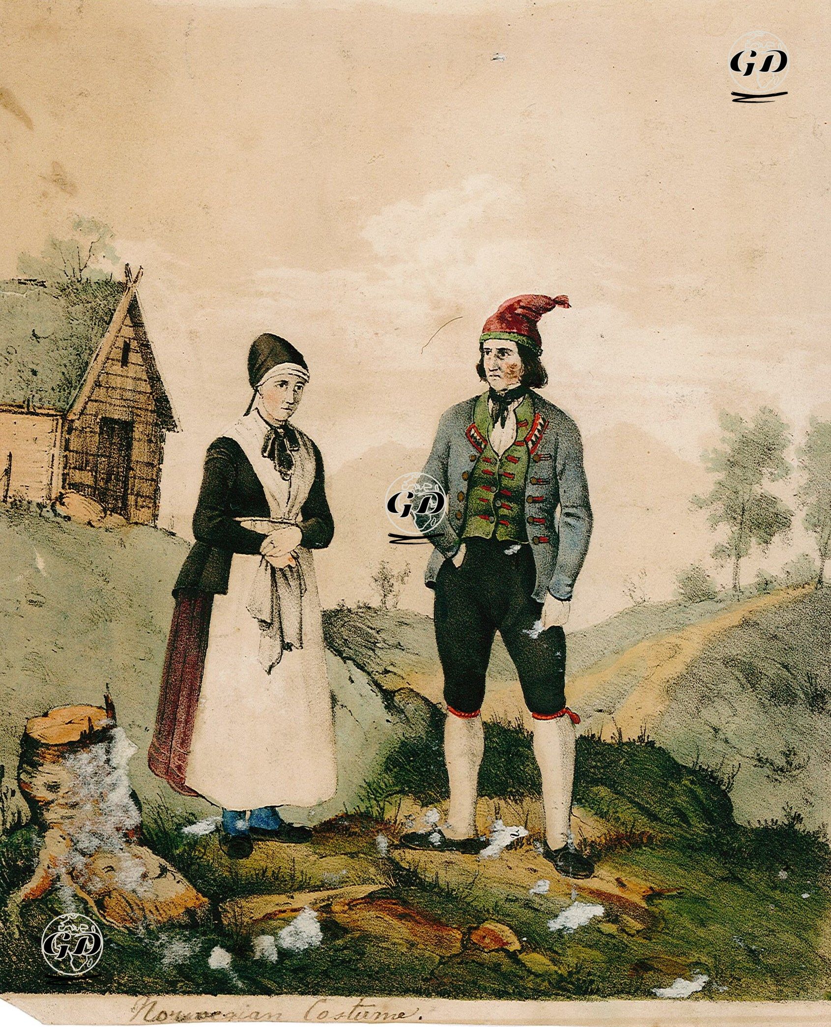 Norwegian Costumes -  - 1890's