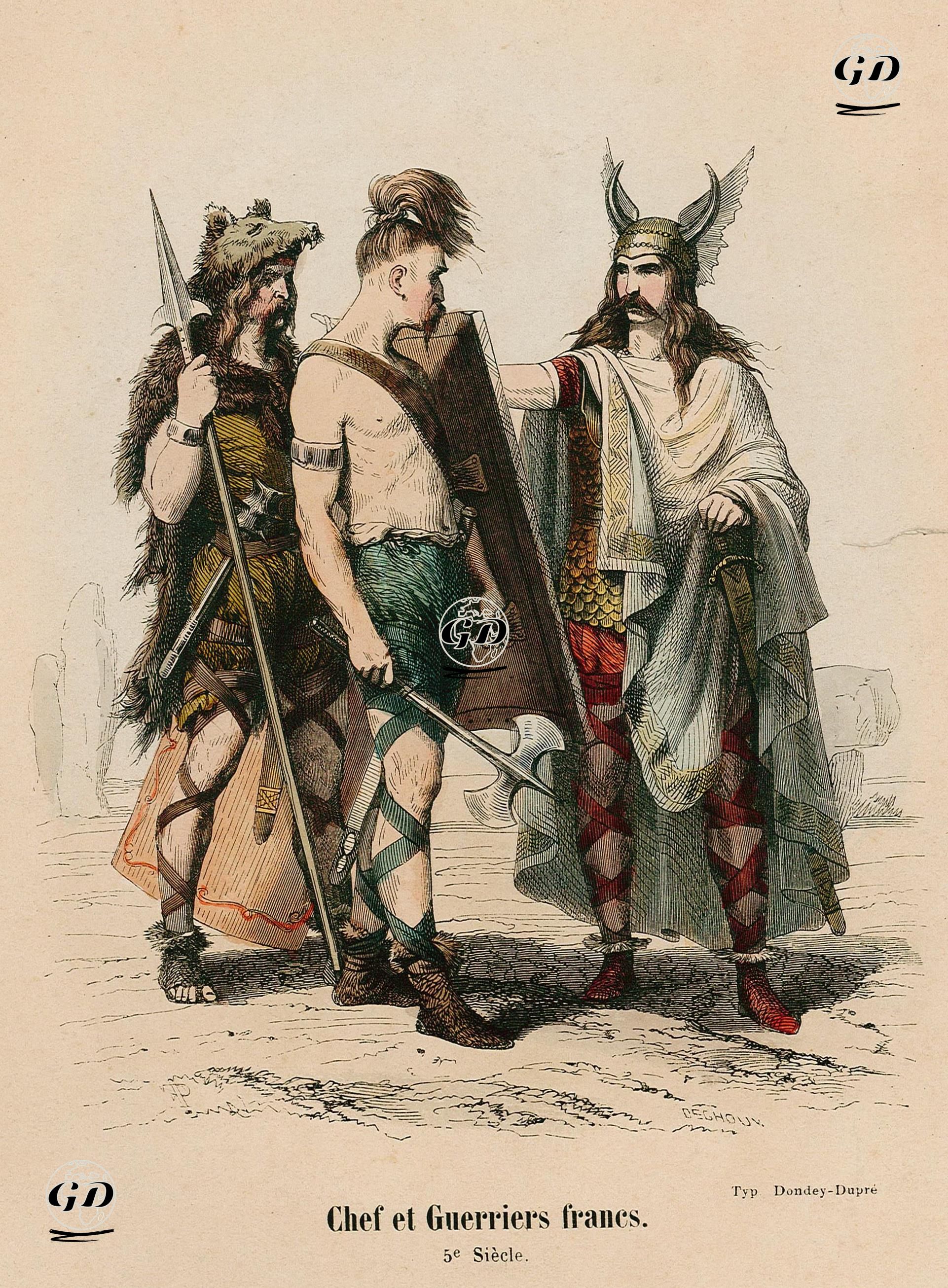 Chef Et Guerriers Franes, 5. Siecle -  - 1840's