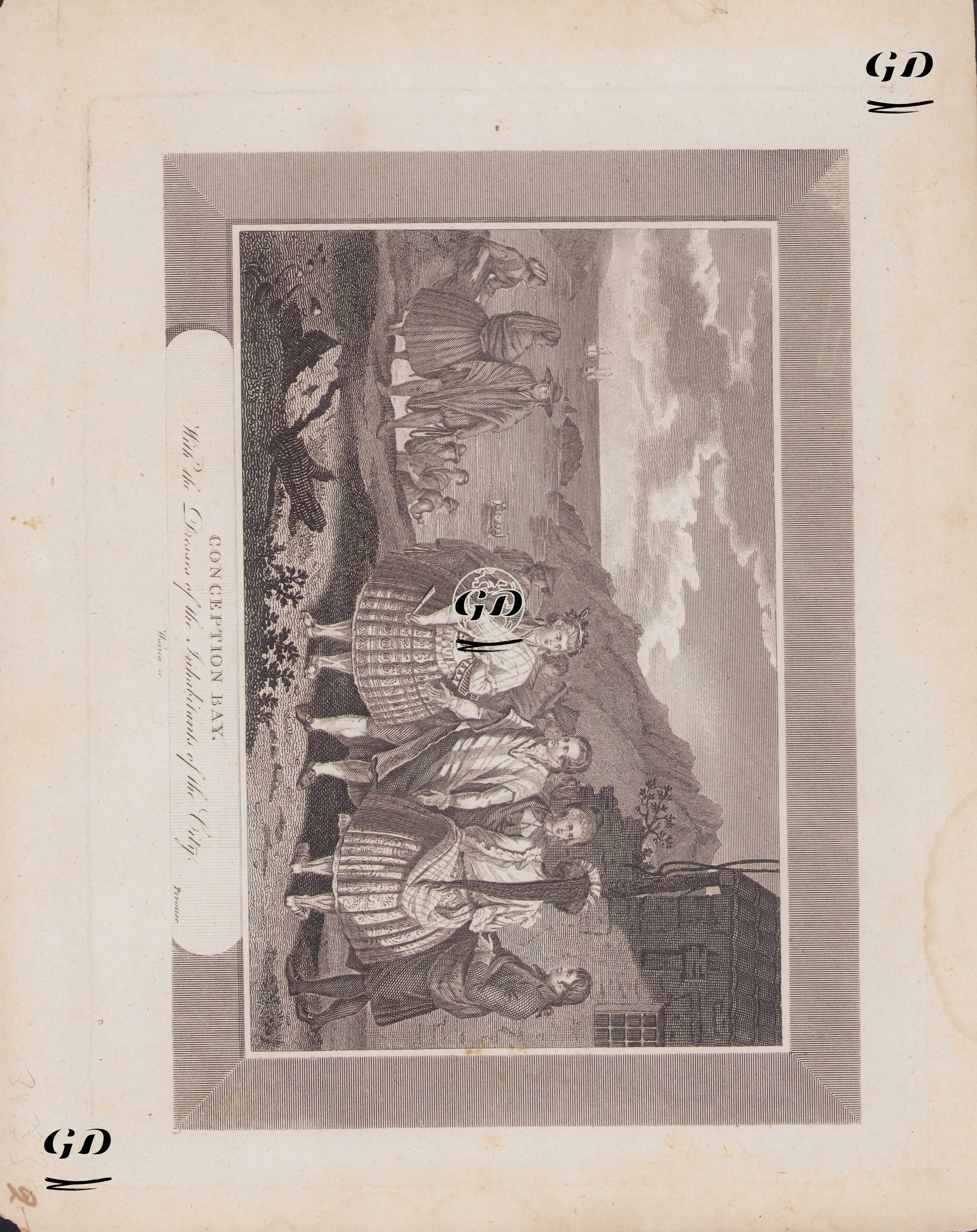 Concepcion Şehrinde Yaşayanların Kıyafetleri, Şili -  - 1800's