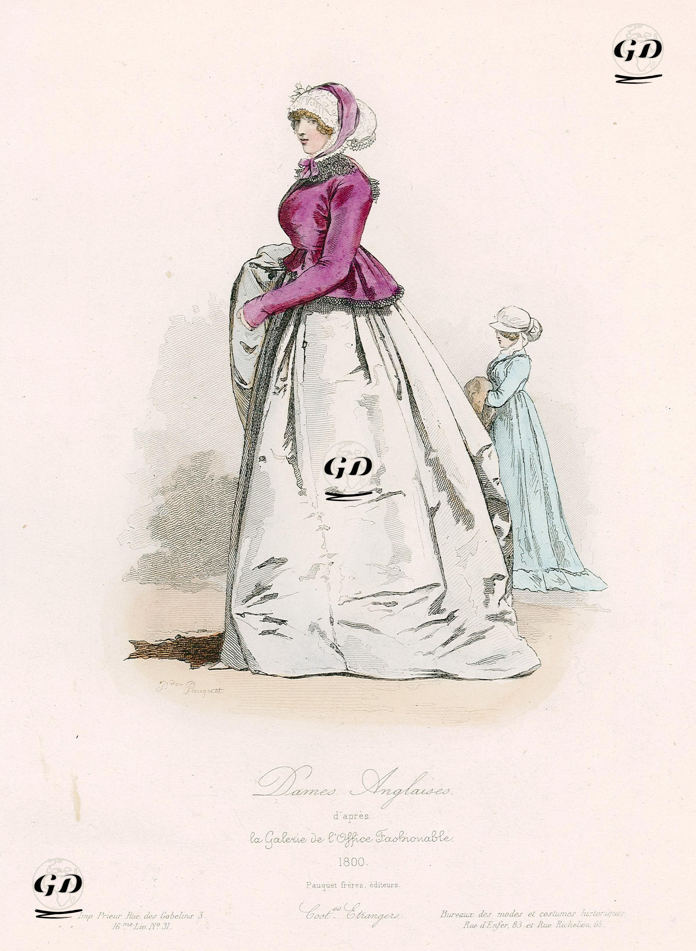 Dames Anglaises,  D'Apres, La Galerie De L'Office Fashionable, 1800 -  - 1865