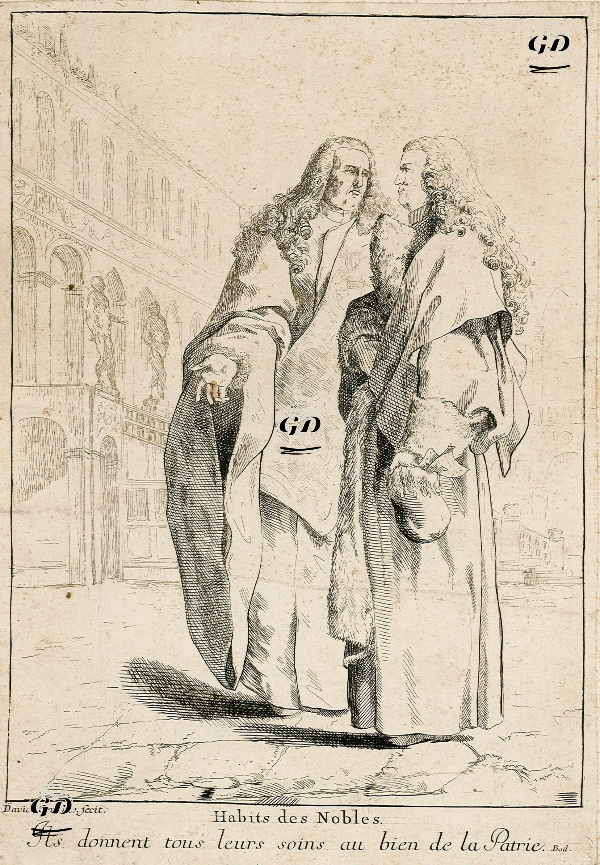 Fransız Soyluların Kıyafetleri - Giovanni David (1749-1790) - 1775