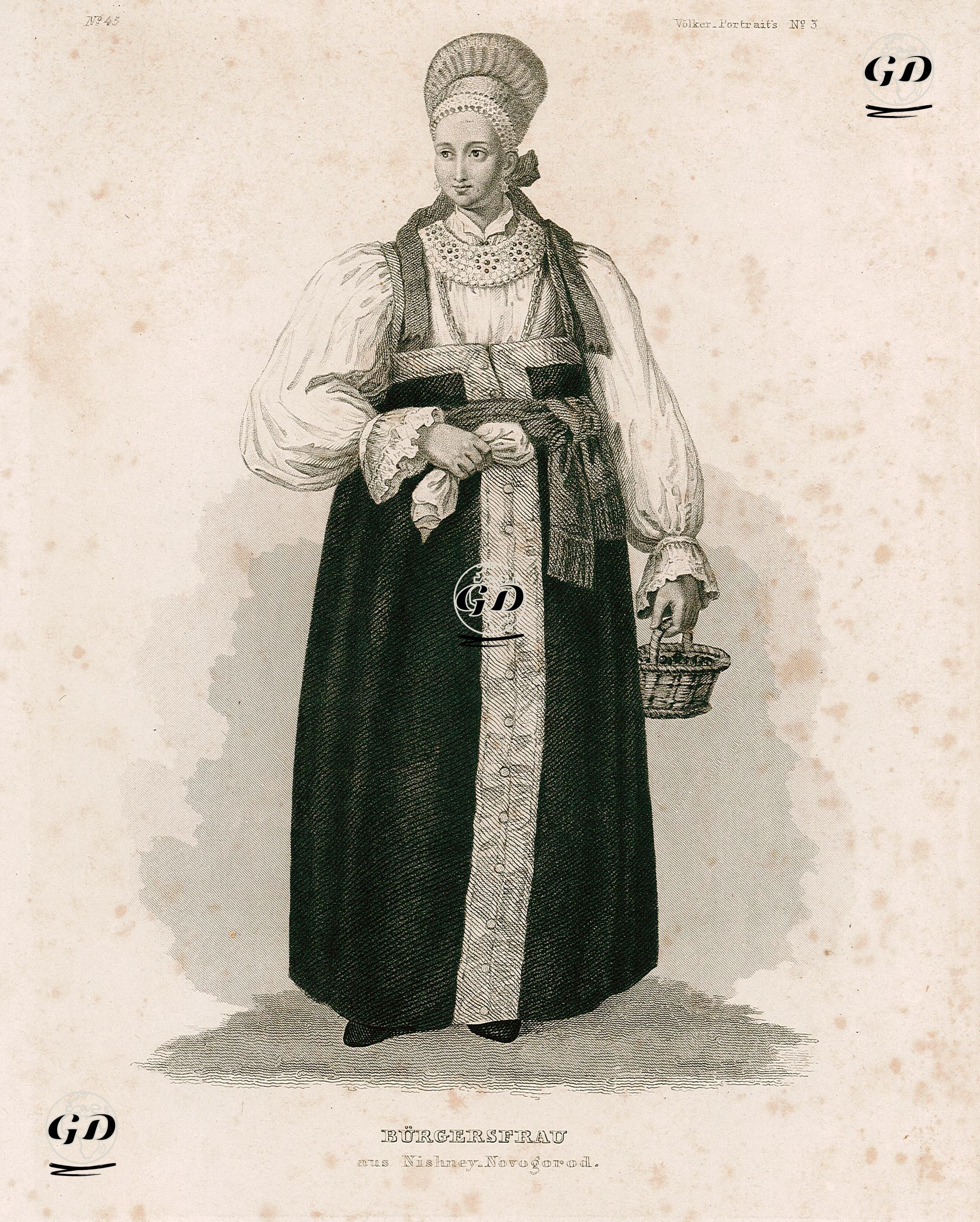 Bürgersfrau Aus Nishney-Novogorod -  - 1850