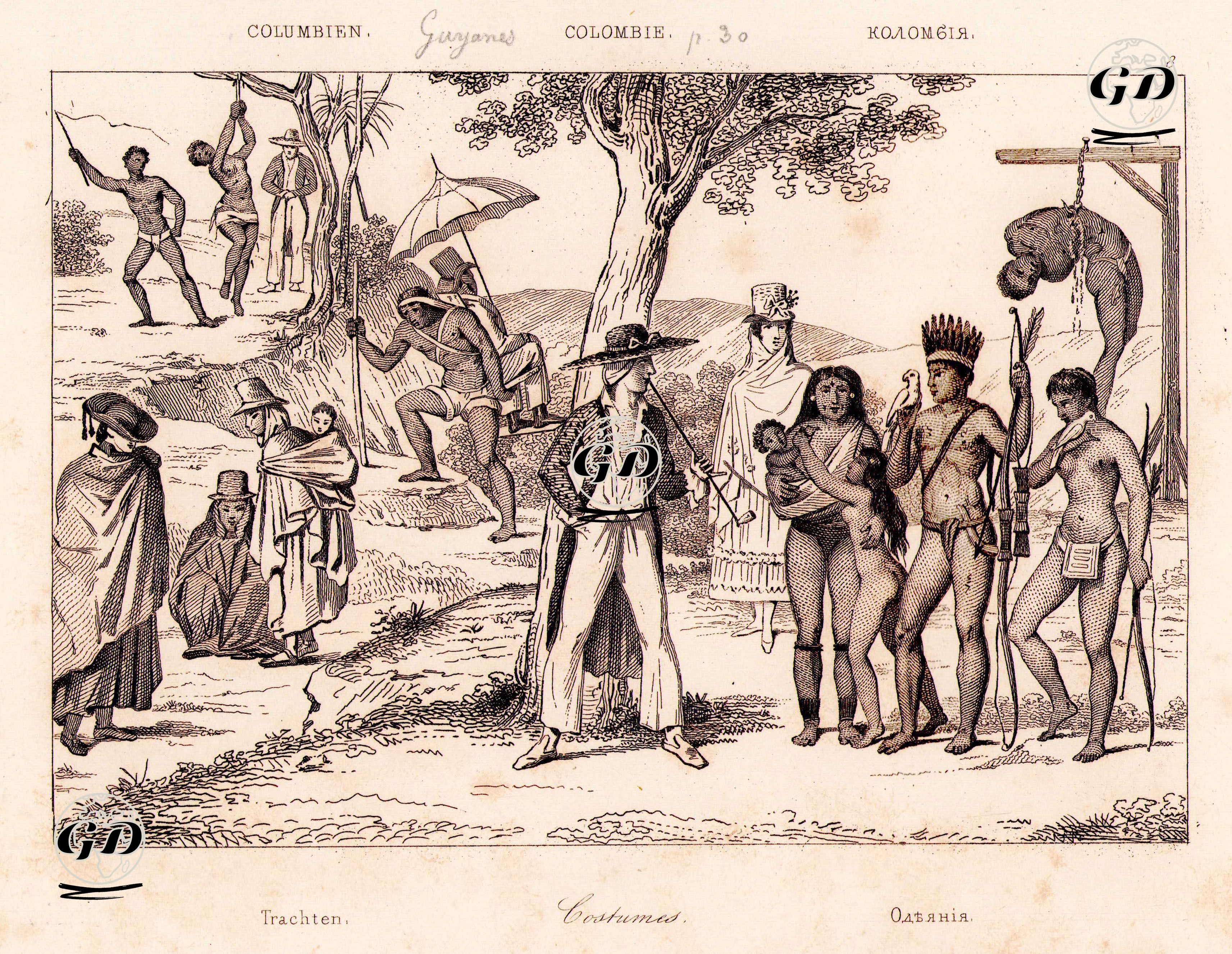 Costumes Of Colombia -  - 1838