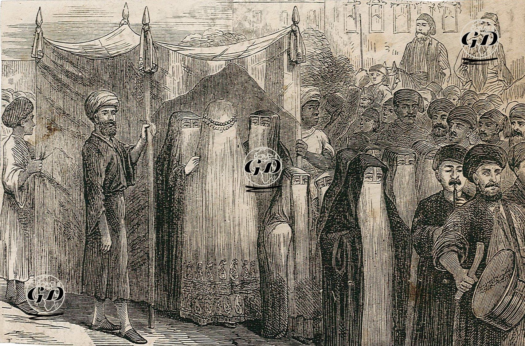 Mısır'da Düğün Alayı ve Gelin -  - 1874