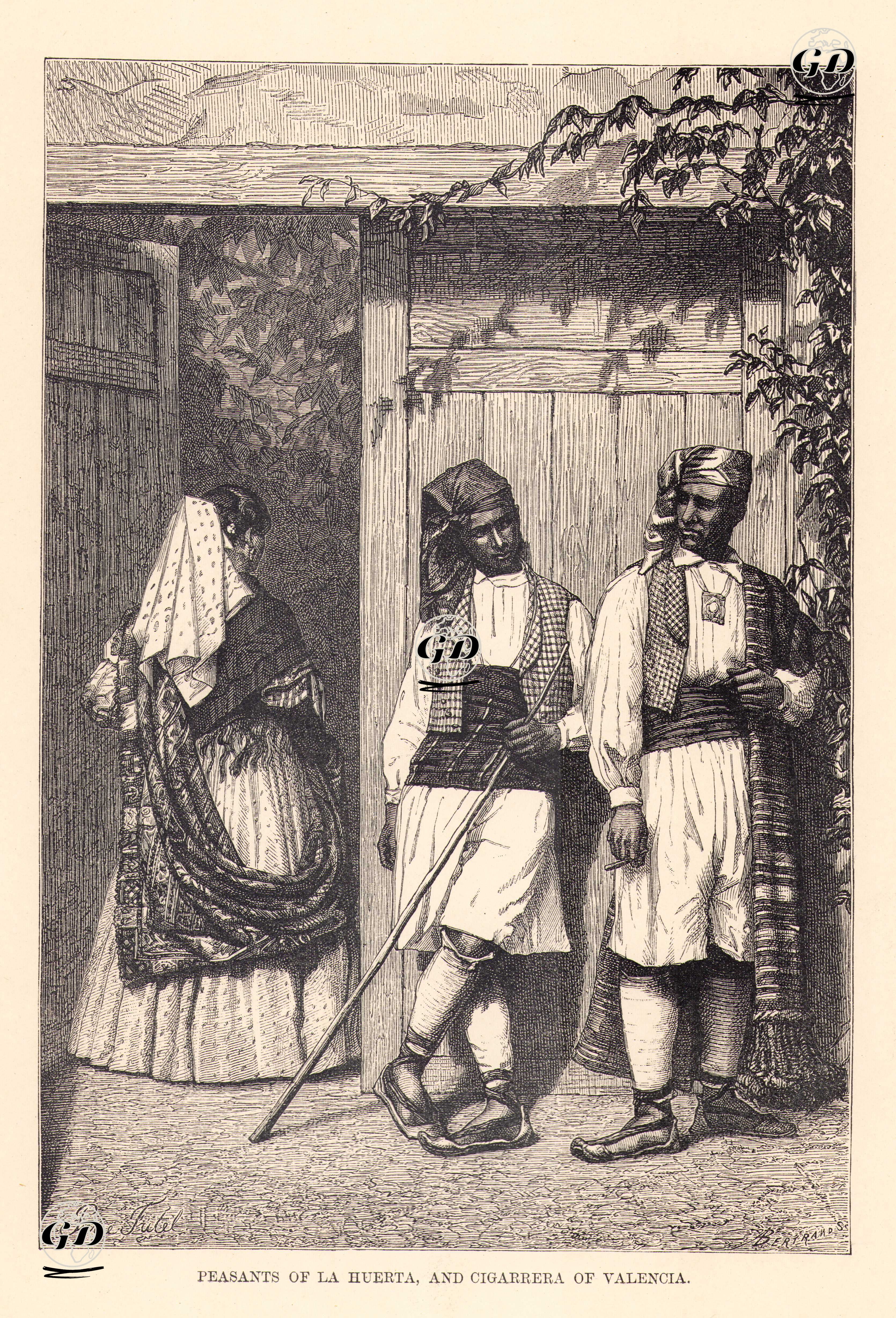 La Huerta Ve Valencia Cigarrera'nın Köylüleri - Pierre Fritel (1853-1942) - 1885