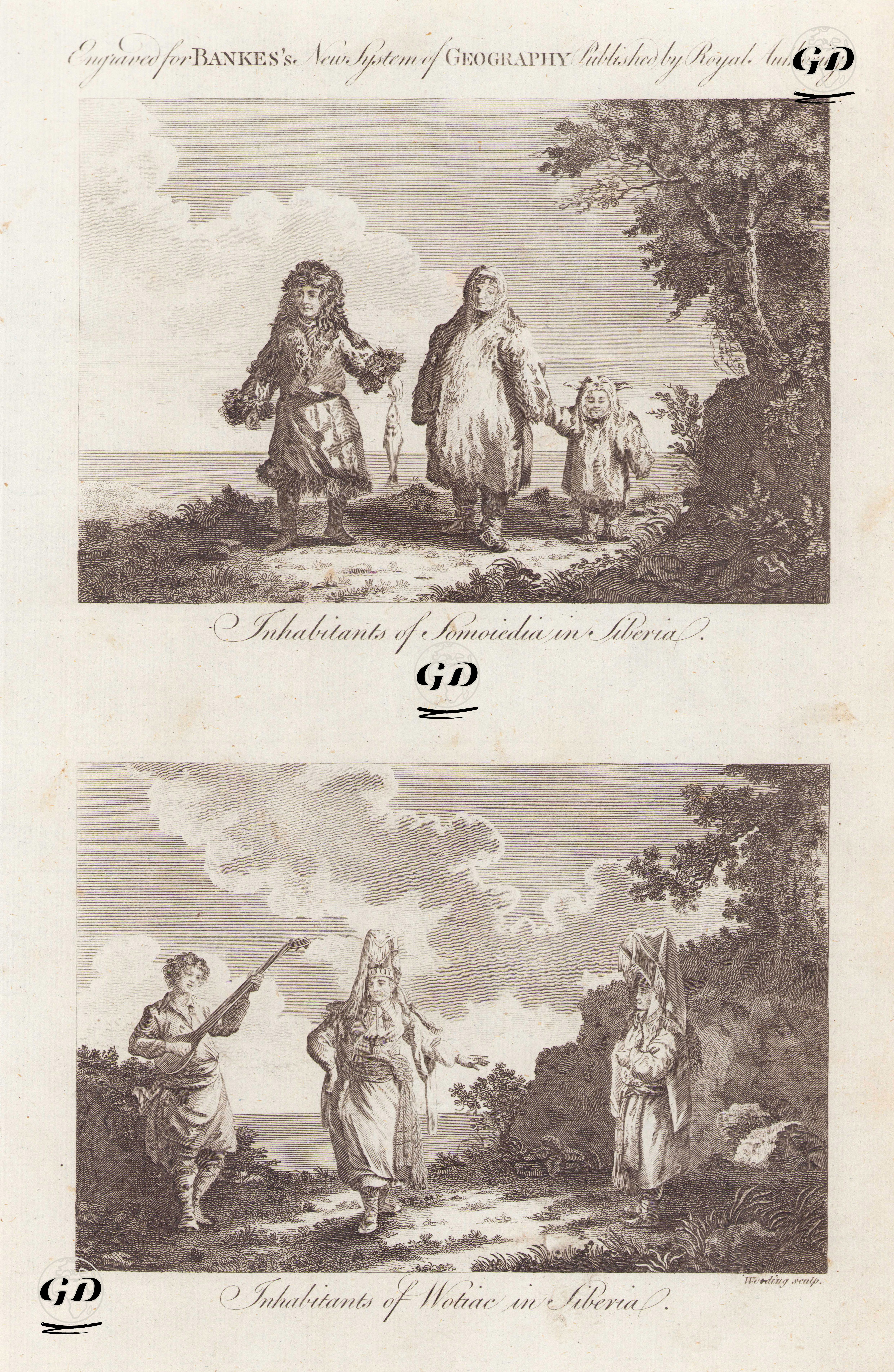Sibiryada Yaşayan Samoyedler Ve Kıyafetleri-Sibiryada Yaşayan Wotiaclar Ve Kıyafetleri -  - 1787