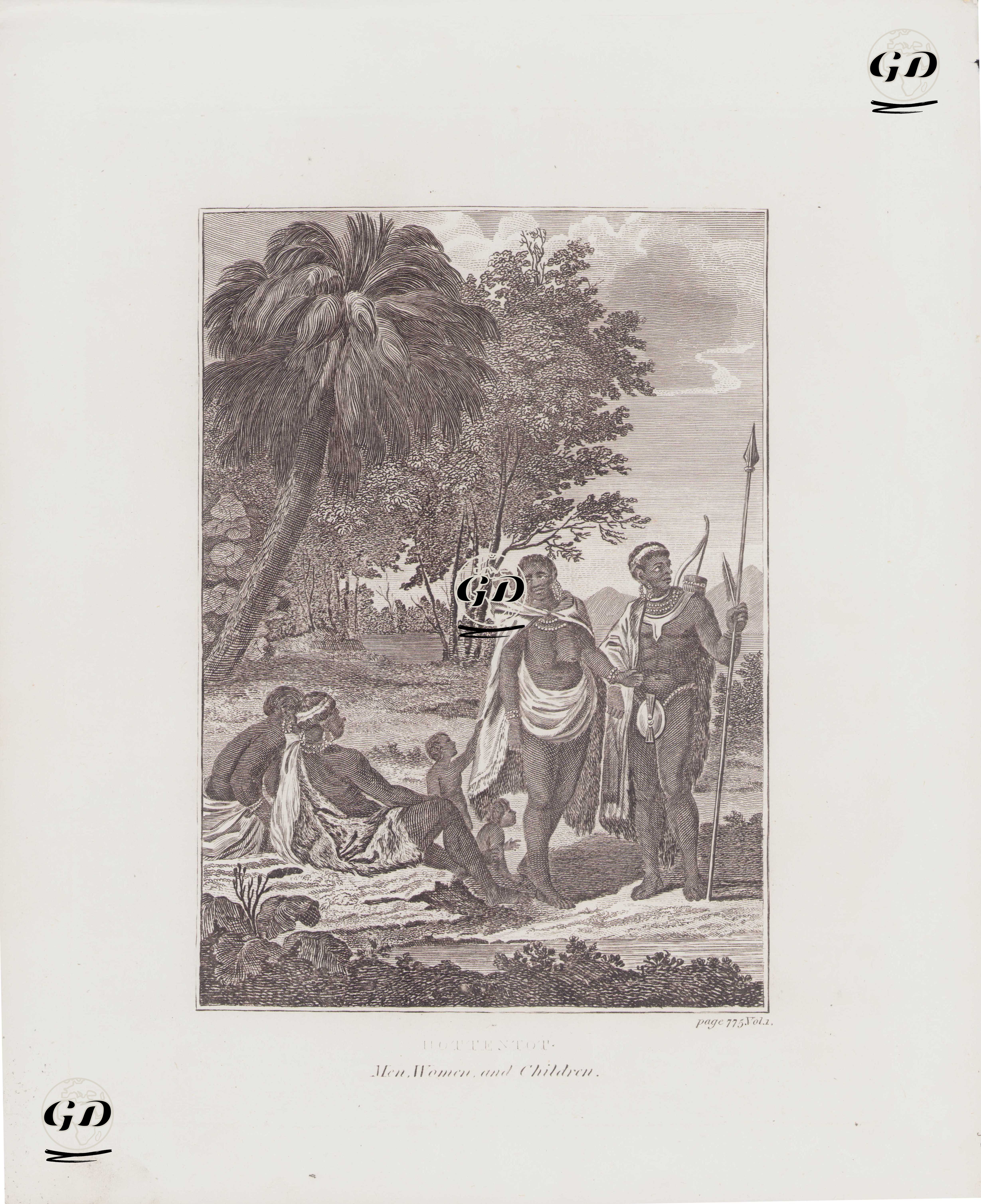 Güney Afrika Khoisan Yerlileri  -  - 1807