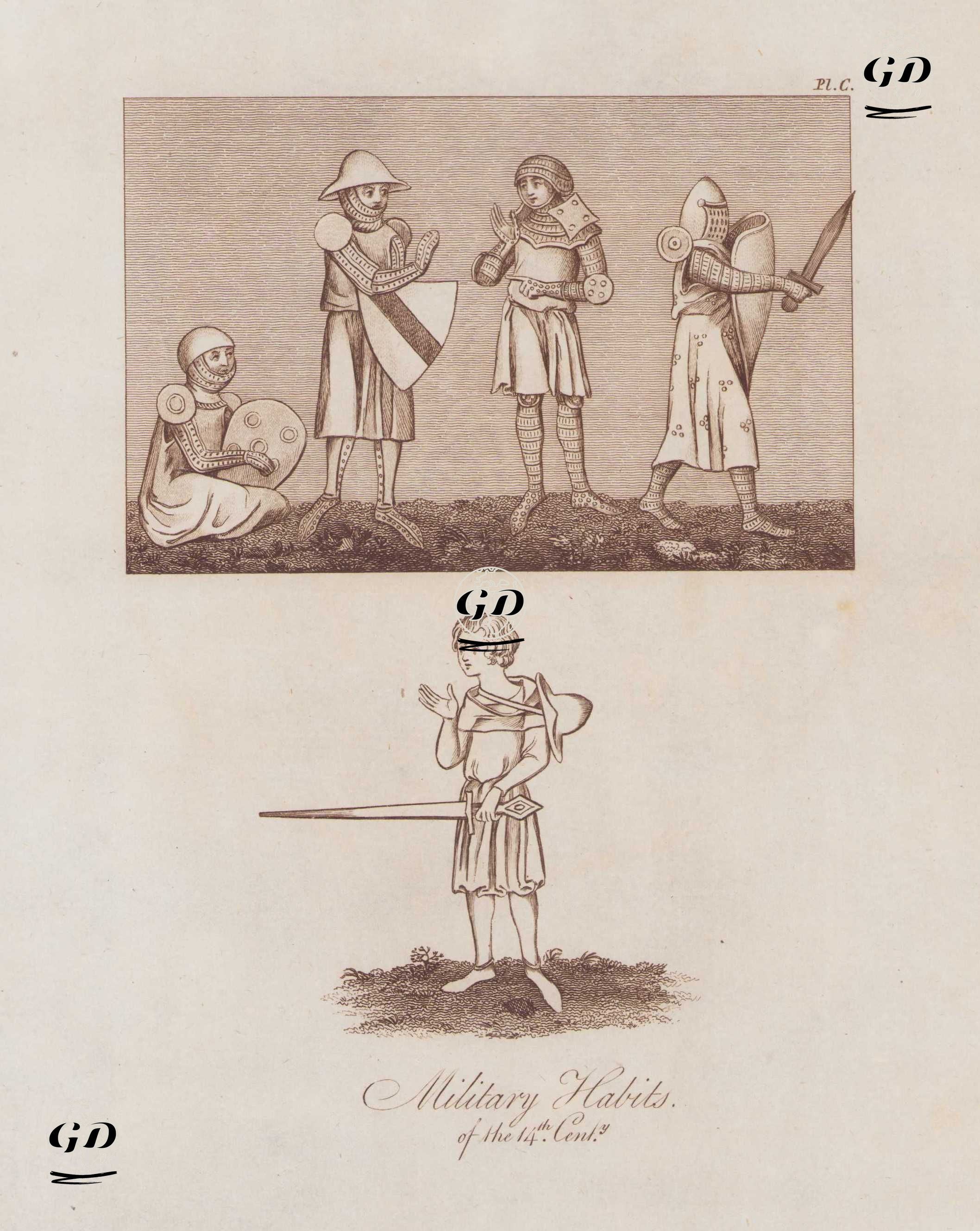 14.Yüzyılda İngiliz Askeri Kıyafetleri, Resim 100. -  - 1842