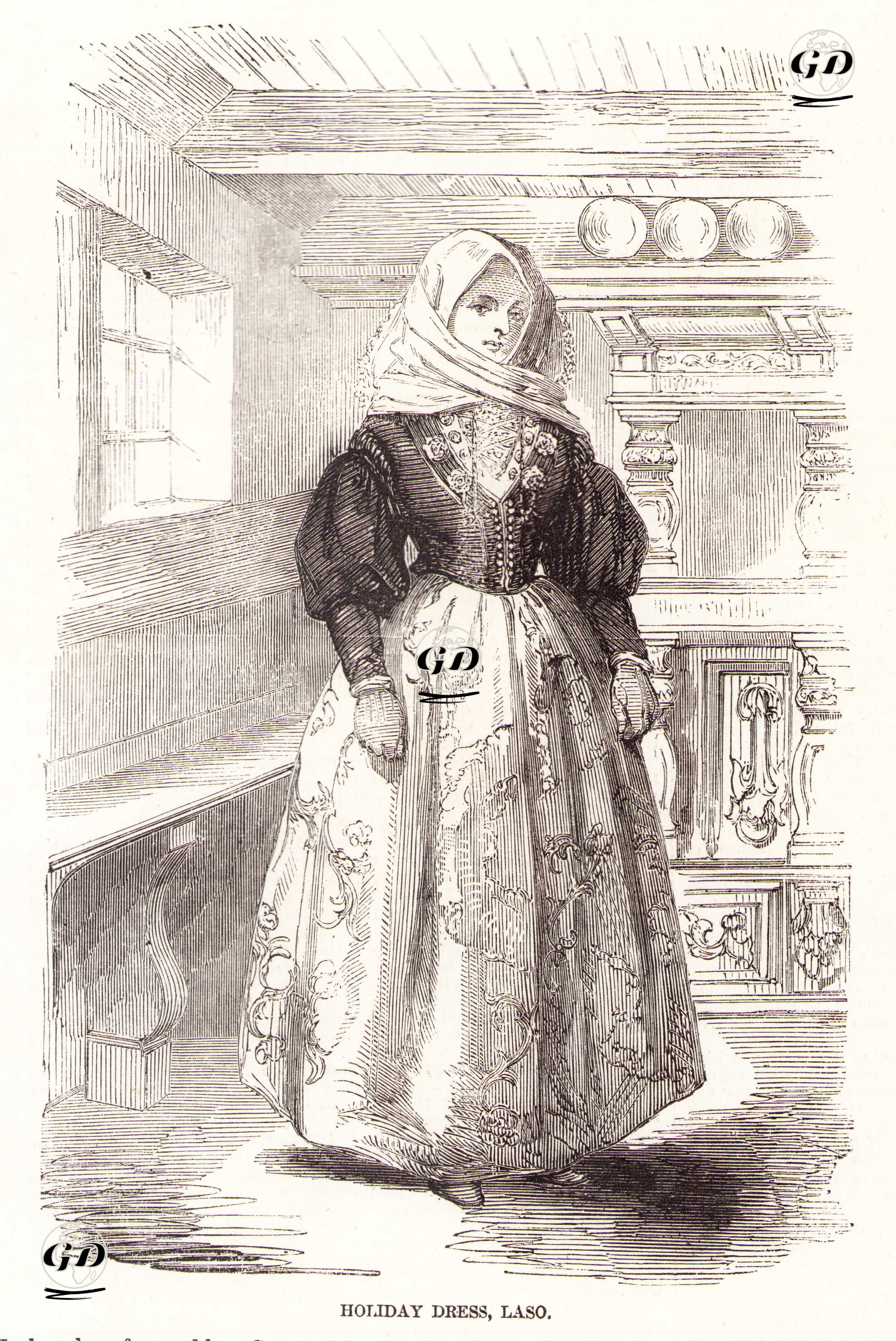 Holiday Dress, Laso (Denmark) - M.F.C.Lund - 1857