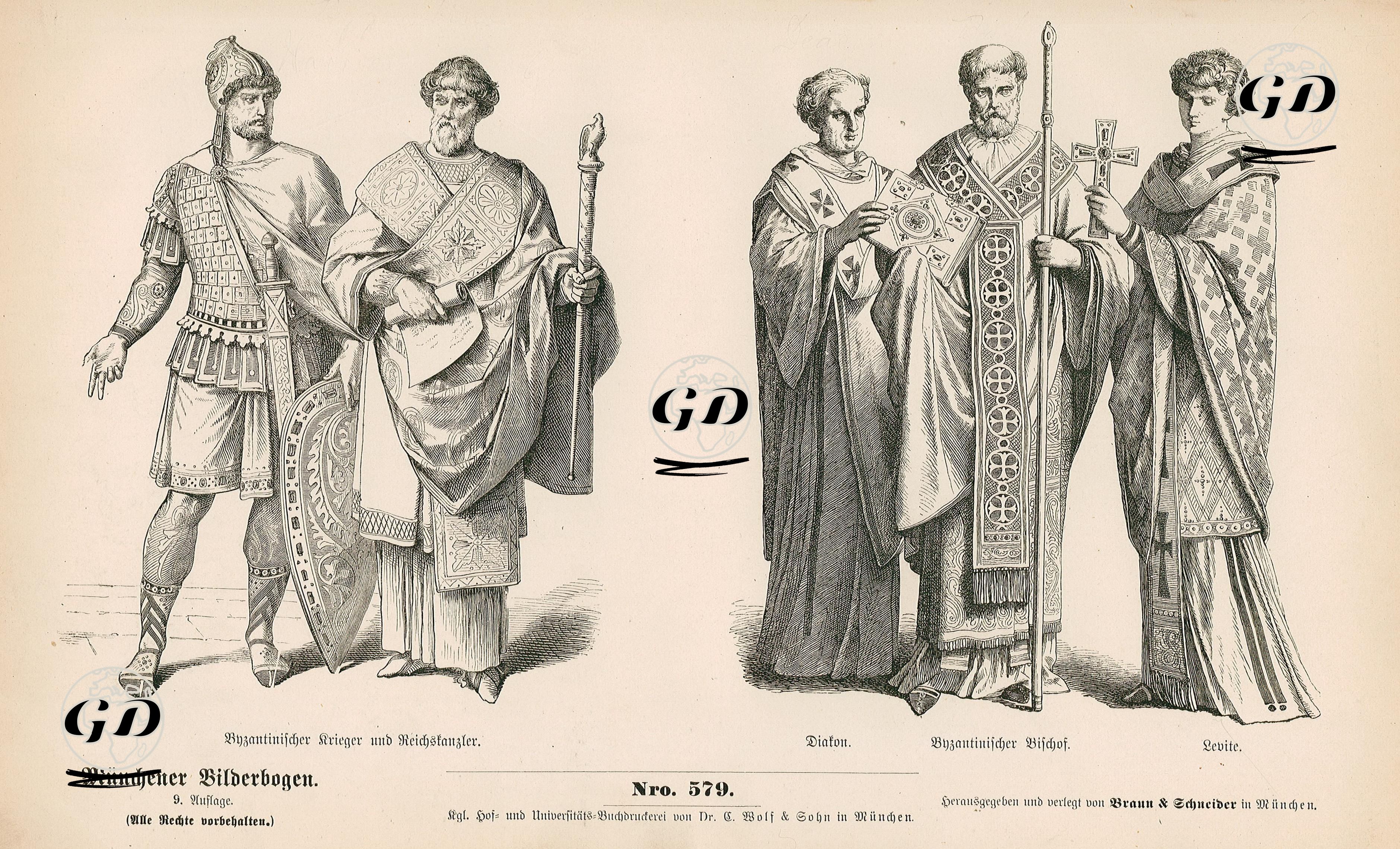 Bizans İmparatorluğu- Bizans Askeri Ve Üst Düzey Yöneticisi- Rahip ve Rahip Yardımcıları -  - 1861-1890's