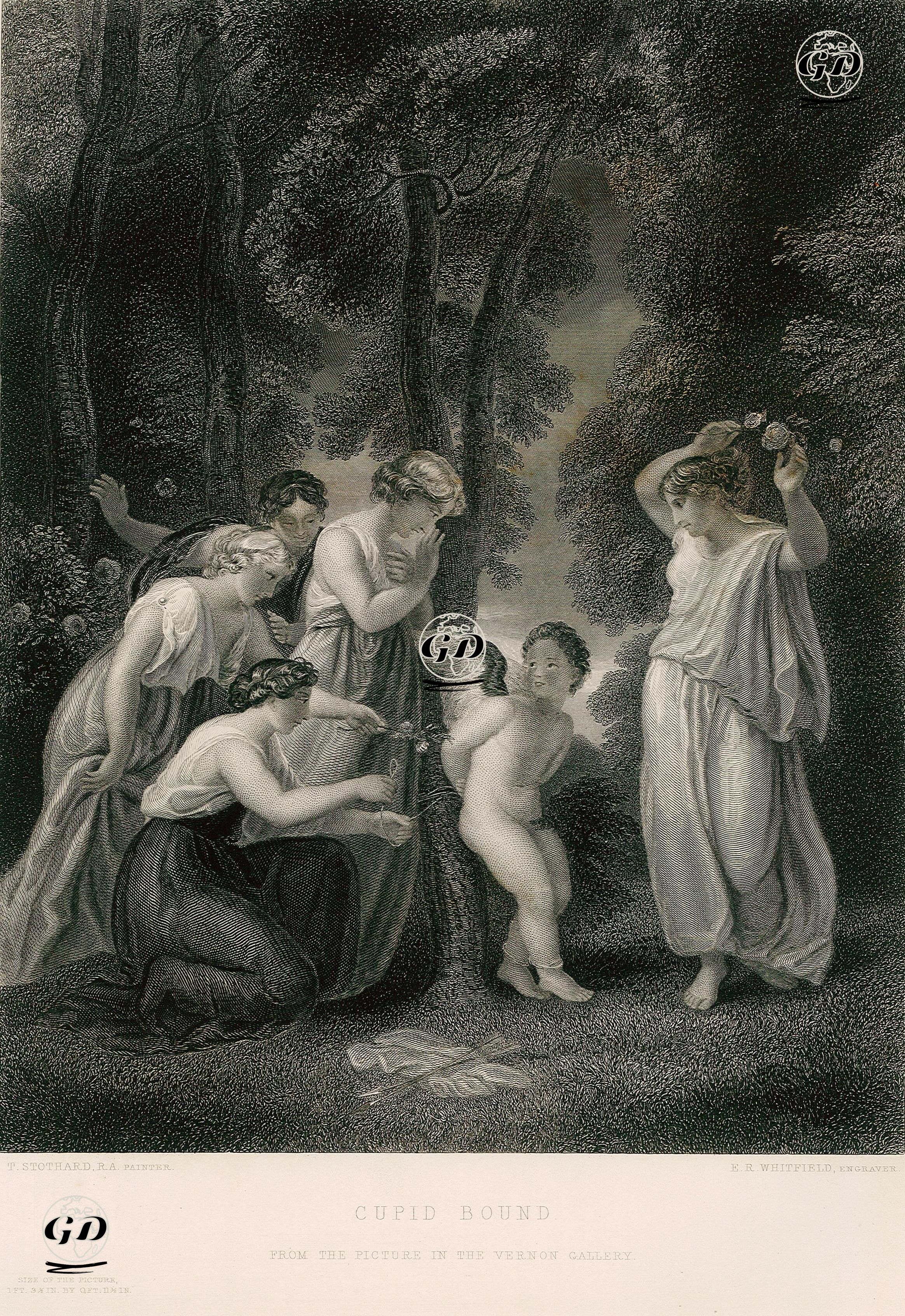 Cupid Bound - Thomas Stothard (1755-1834) - 1853