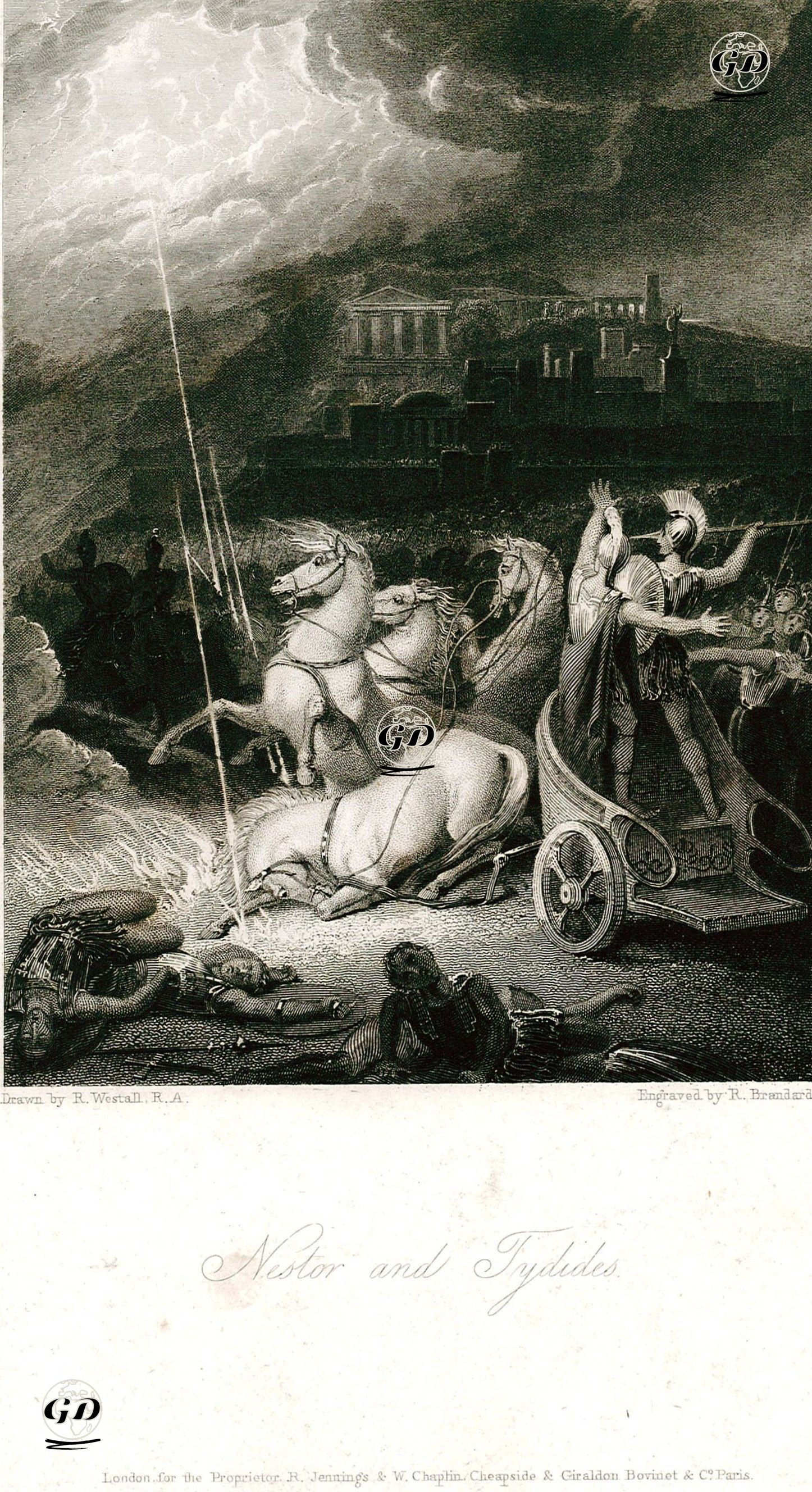 Nestor Ve Tydides - Richard Westall (1765-1836) - 1830's