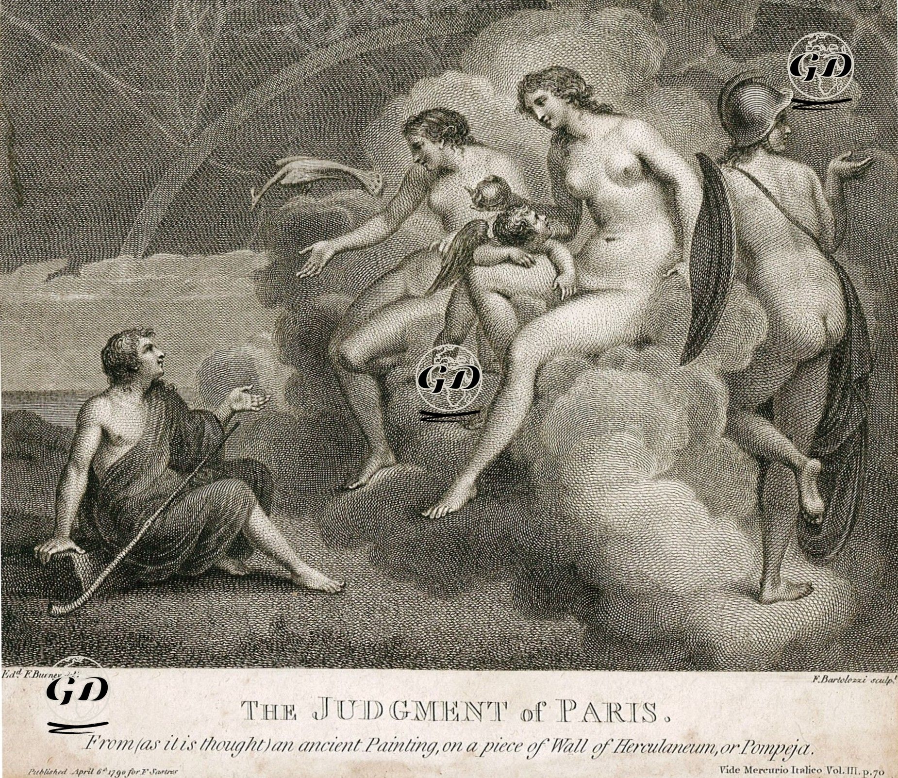 Paris'in Yargısı - Edward Francis Burney (1760-1848 ) - 1790