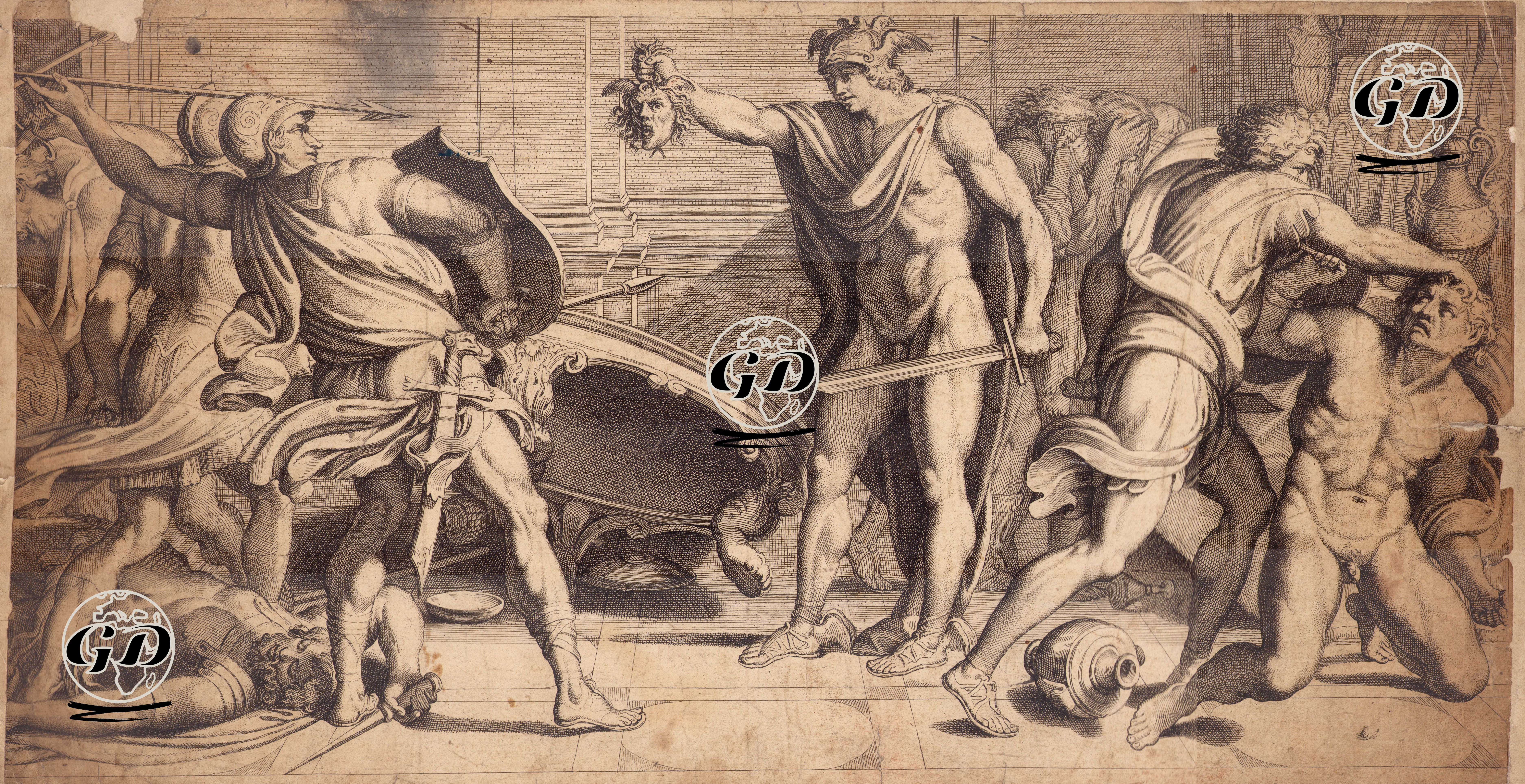 Medusa'nın Yılan Başı İle Perseus - Annibale Carracci (1560-1609) - 1657