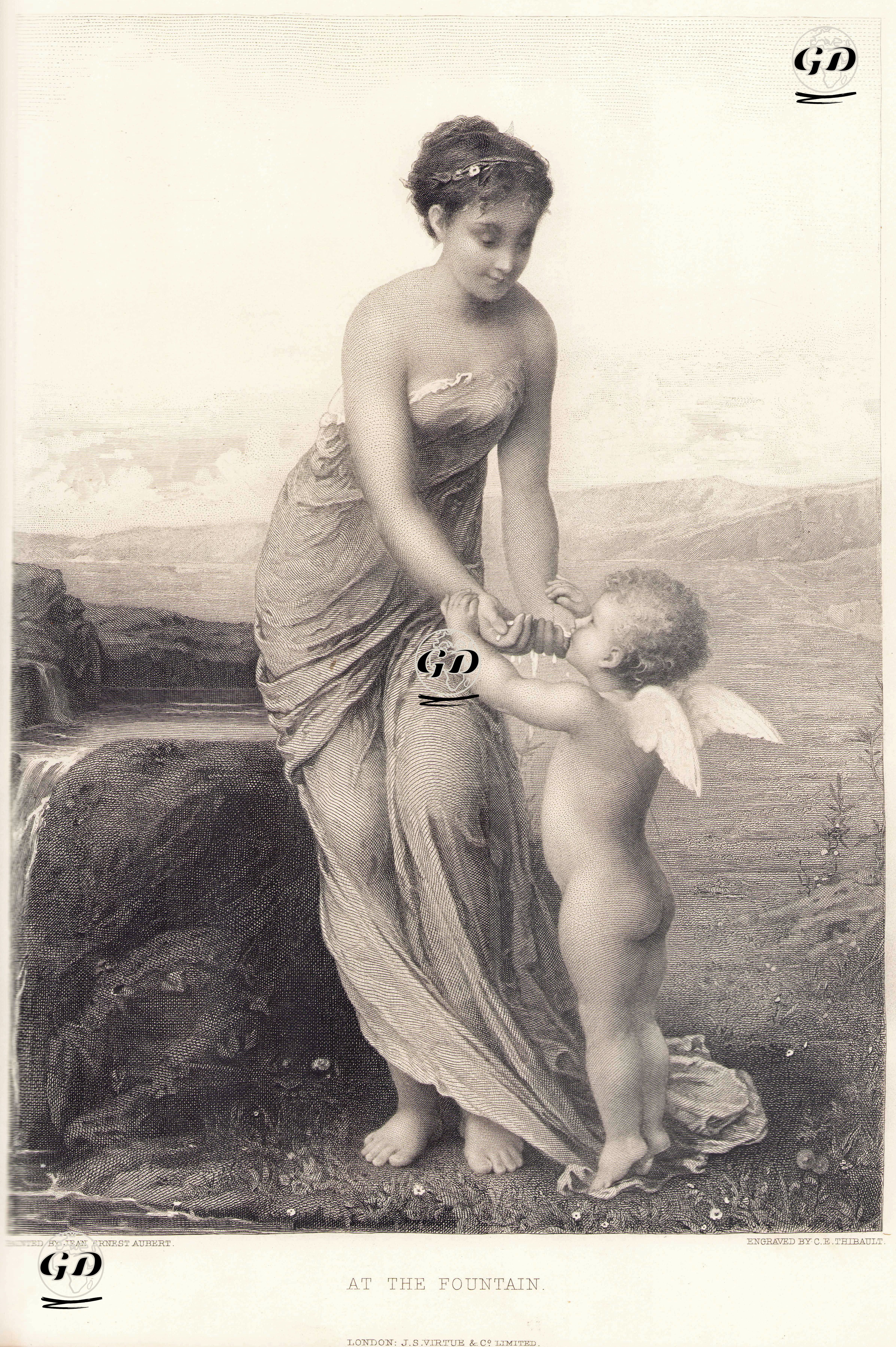 Pınar Başında - Jean Ernest Aubert (1824-1906) - 1884