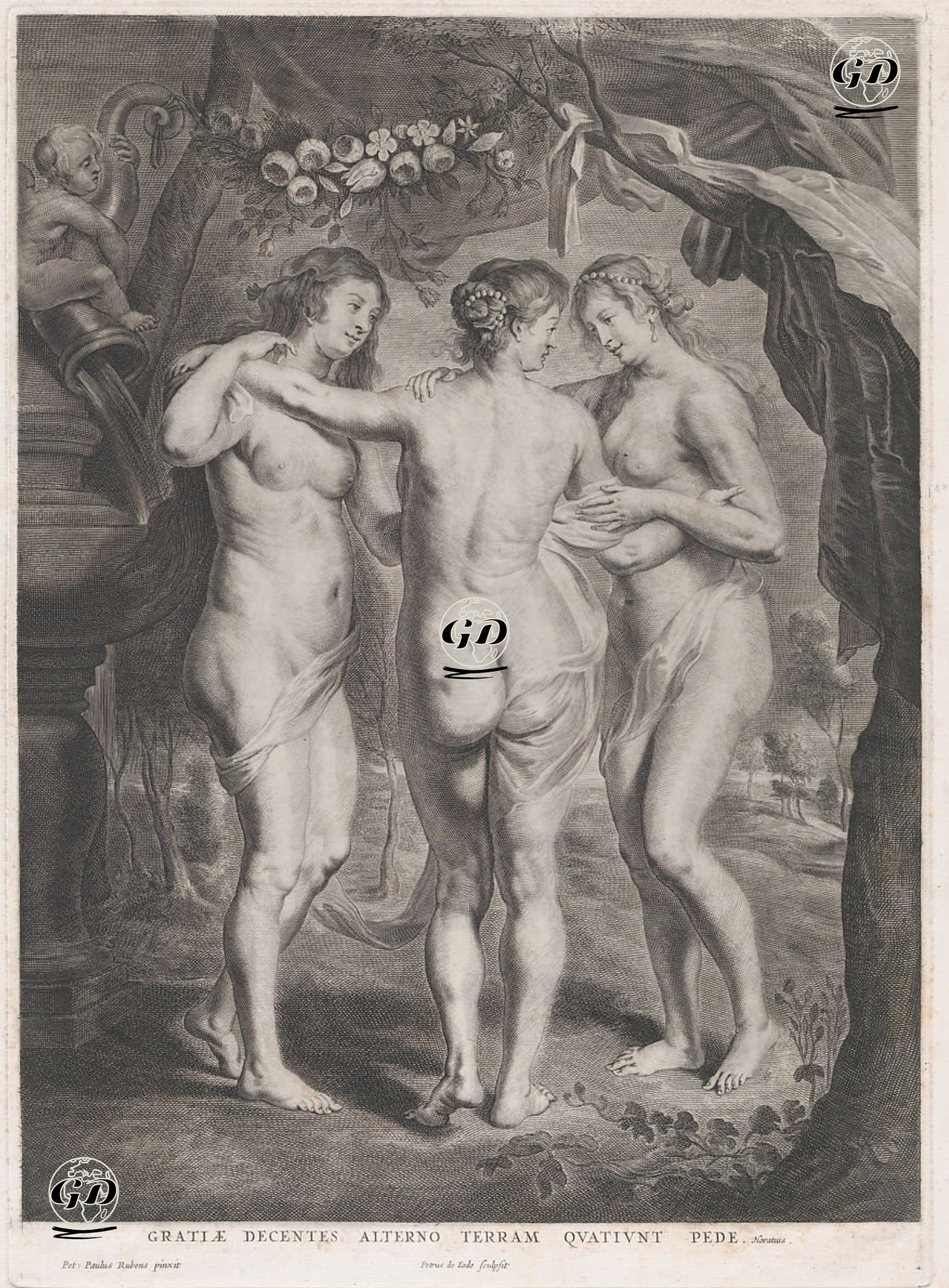 Gratiæ Decentes Alterno Terram Quatiunt Pede (The Three Graces) - Peter Paul Rubens (1577-1640) - 1630-1645