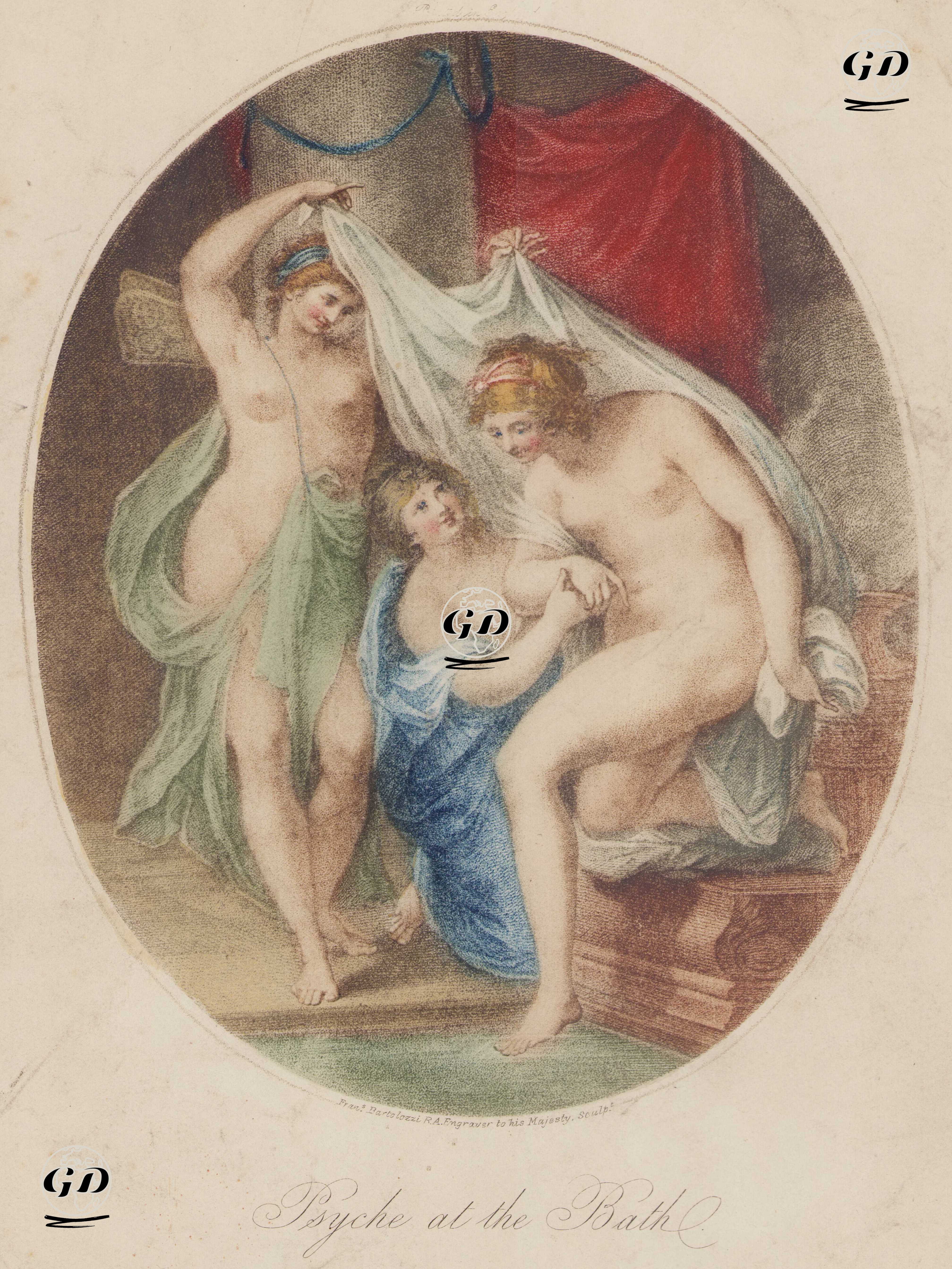 Psyche Banyoda  - Giovanni Battista Cipriani (1727-1785) - 1786