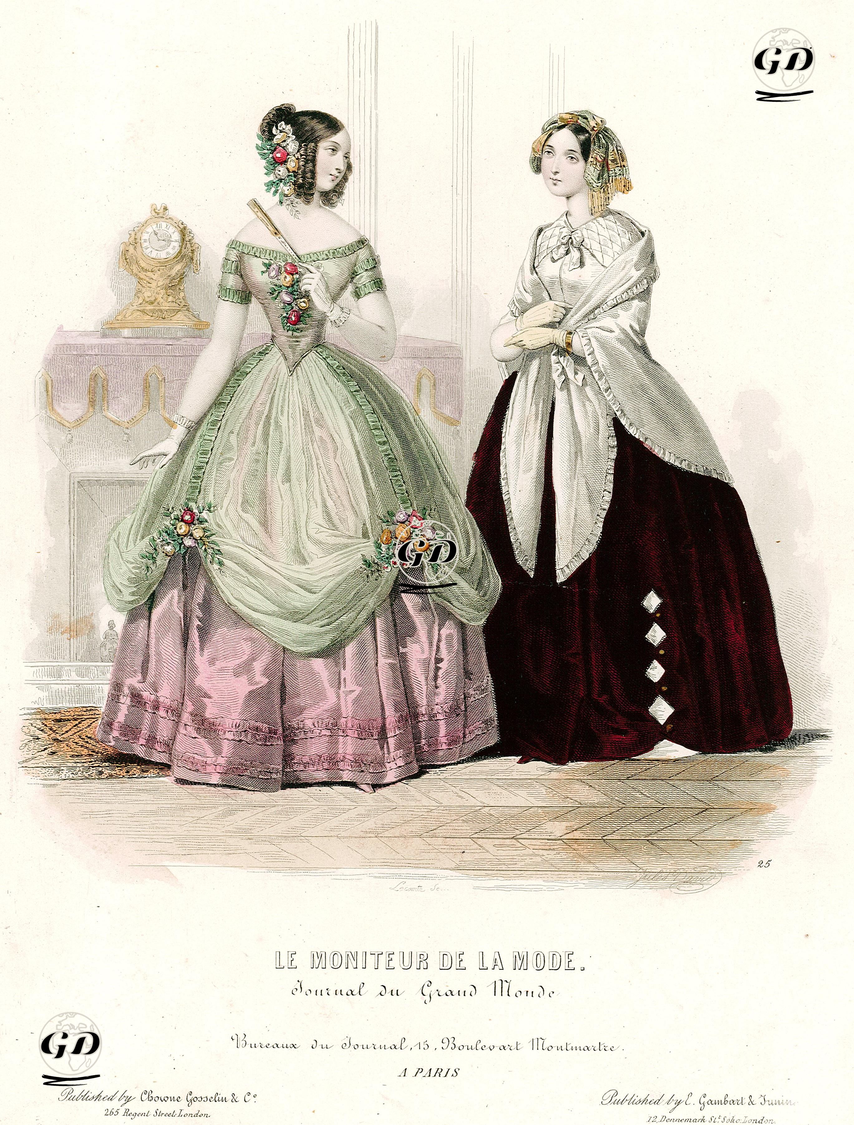  Le Moniteur de la Mode, Journal Du Grand Monde No.25 - Lecomte - 1844