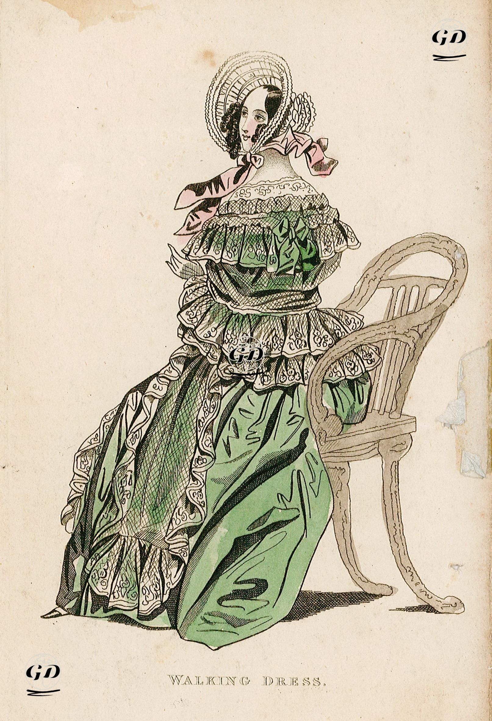Walking Dress -  - 1830's
