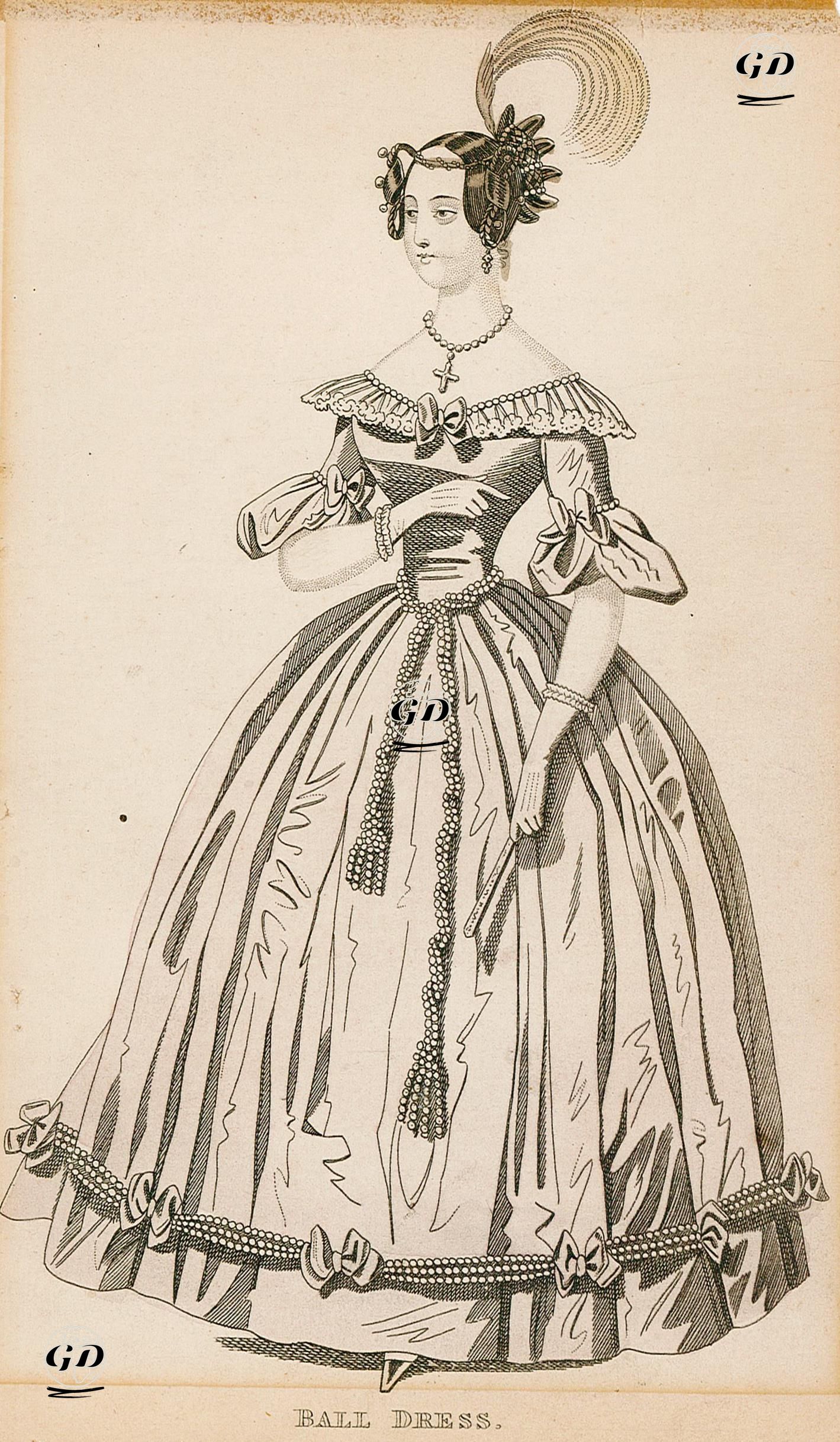 Balo Kıyafeti -  - 1830's