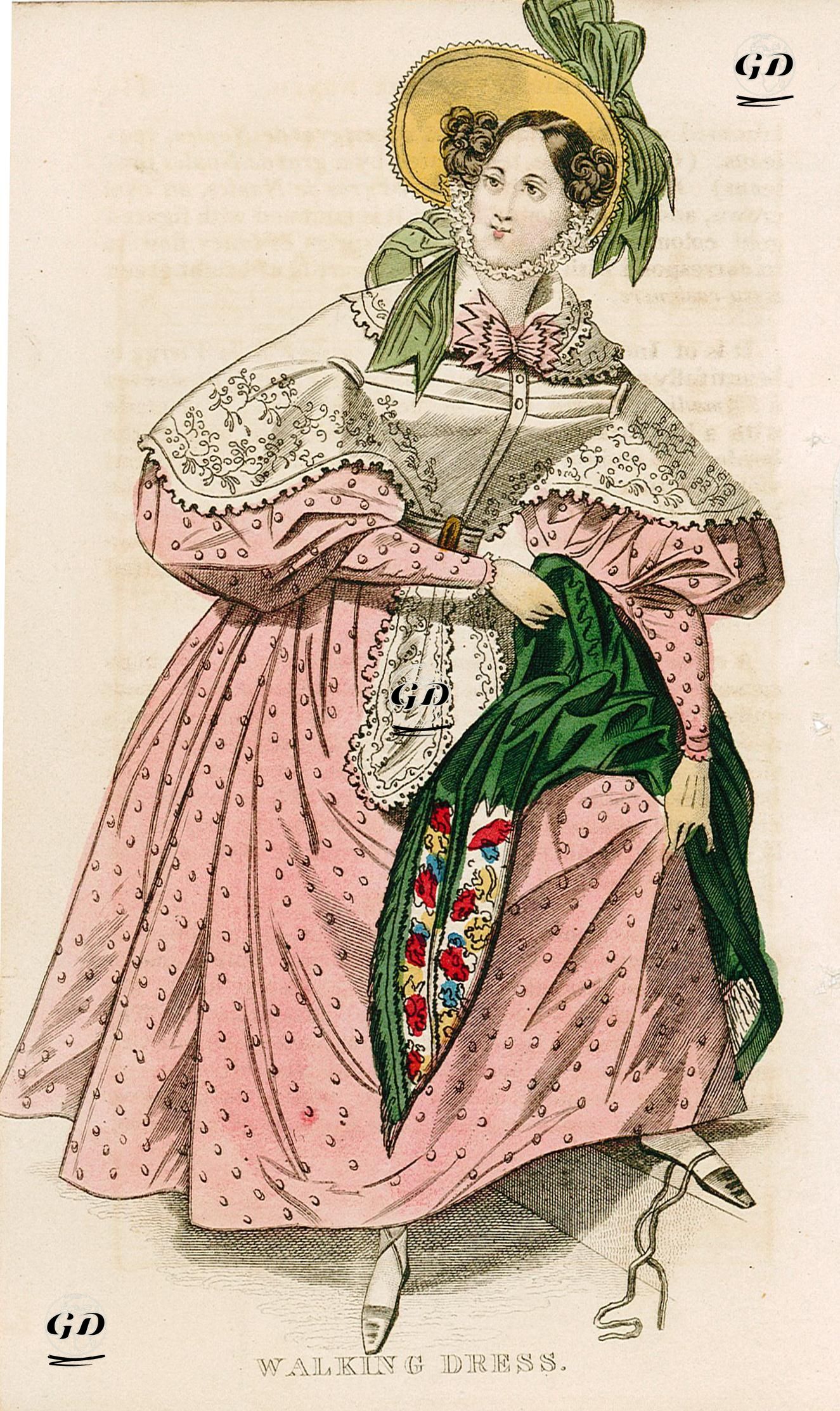 Walking Dress -  - 1830's