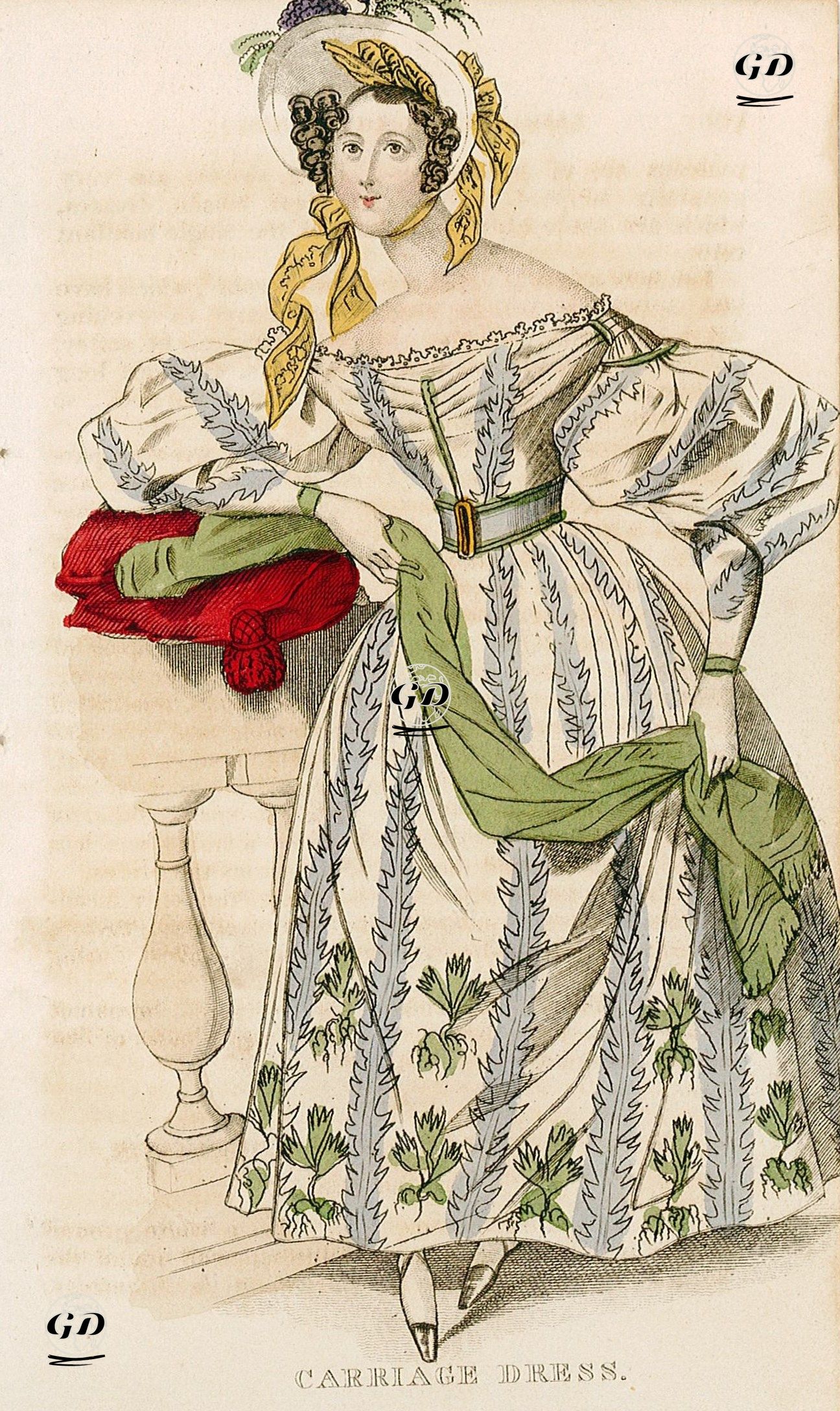 Carriage Dress  -  - 1830's