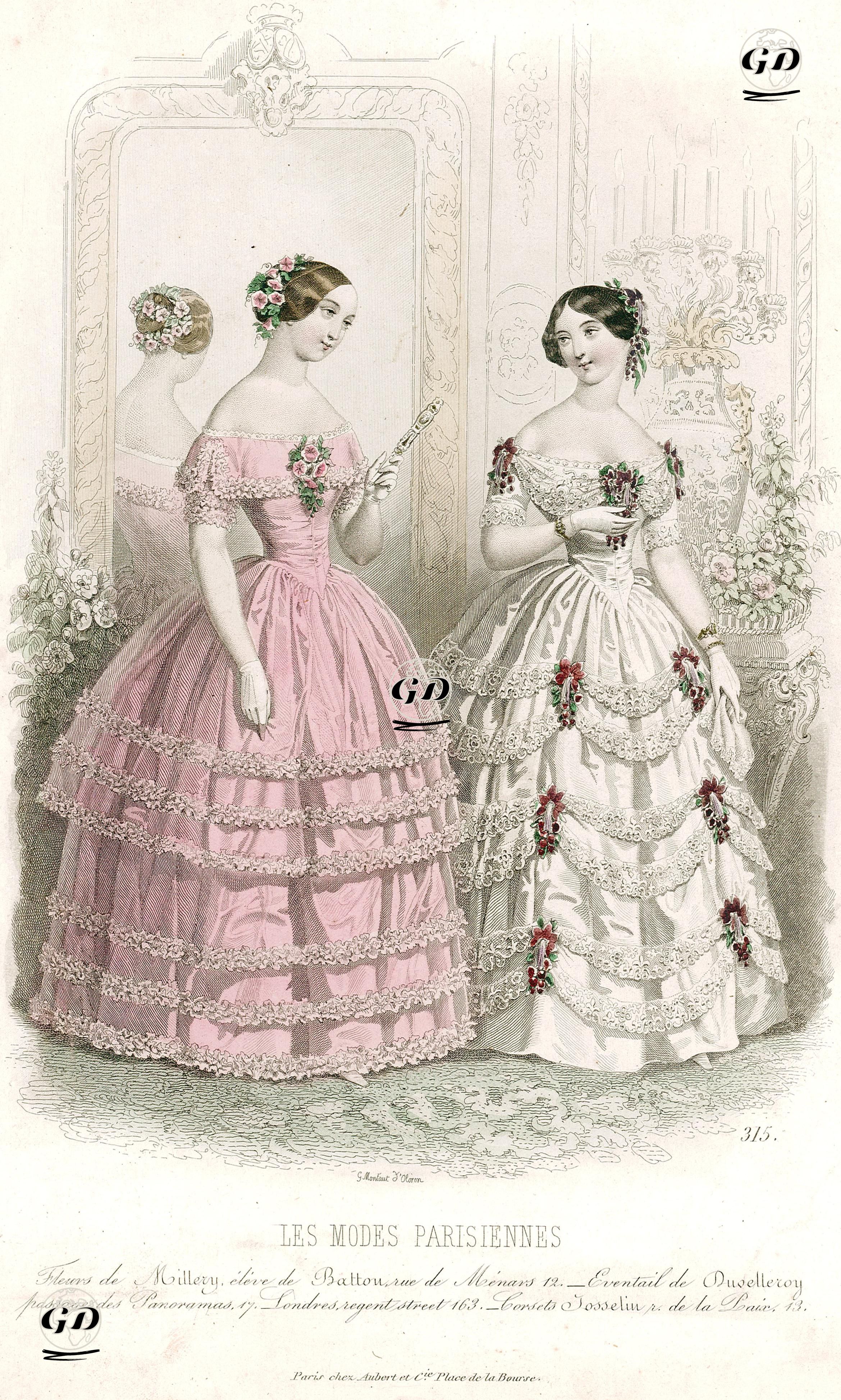 Les Modes Parisiennes, No.315 -  - 1849