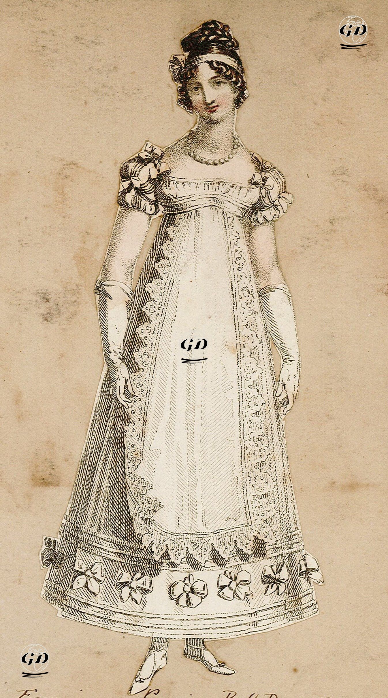 Paris Balo Kıyafeti - Rudolph Ackermann (1764-1834) - 1817