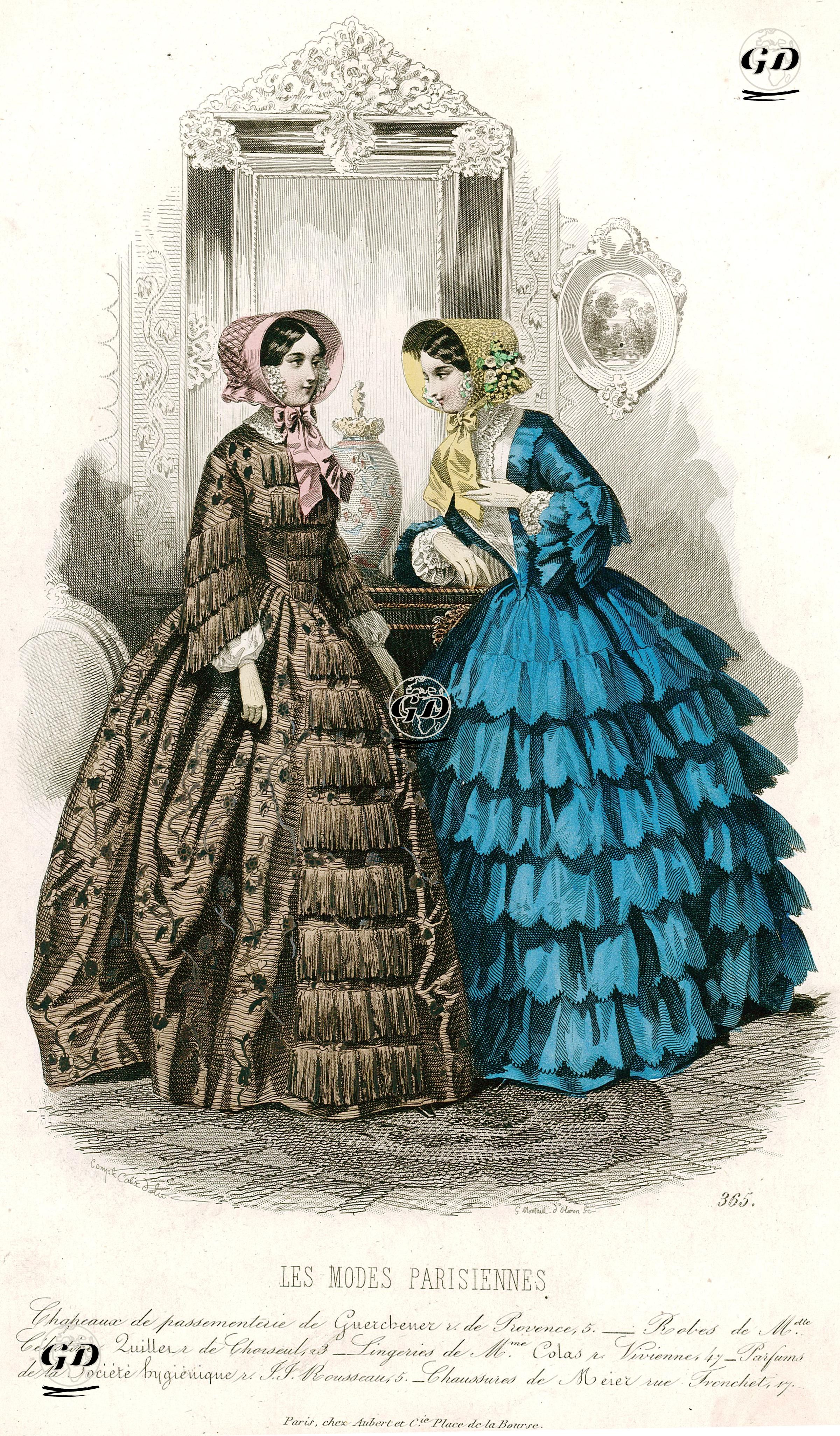 Les Modes Parisiennes, No.365 - François Claudius Compte-Calix (1813-1880) - 1849